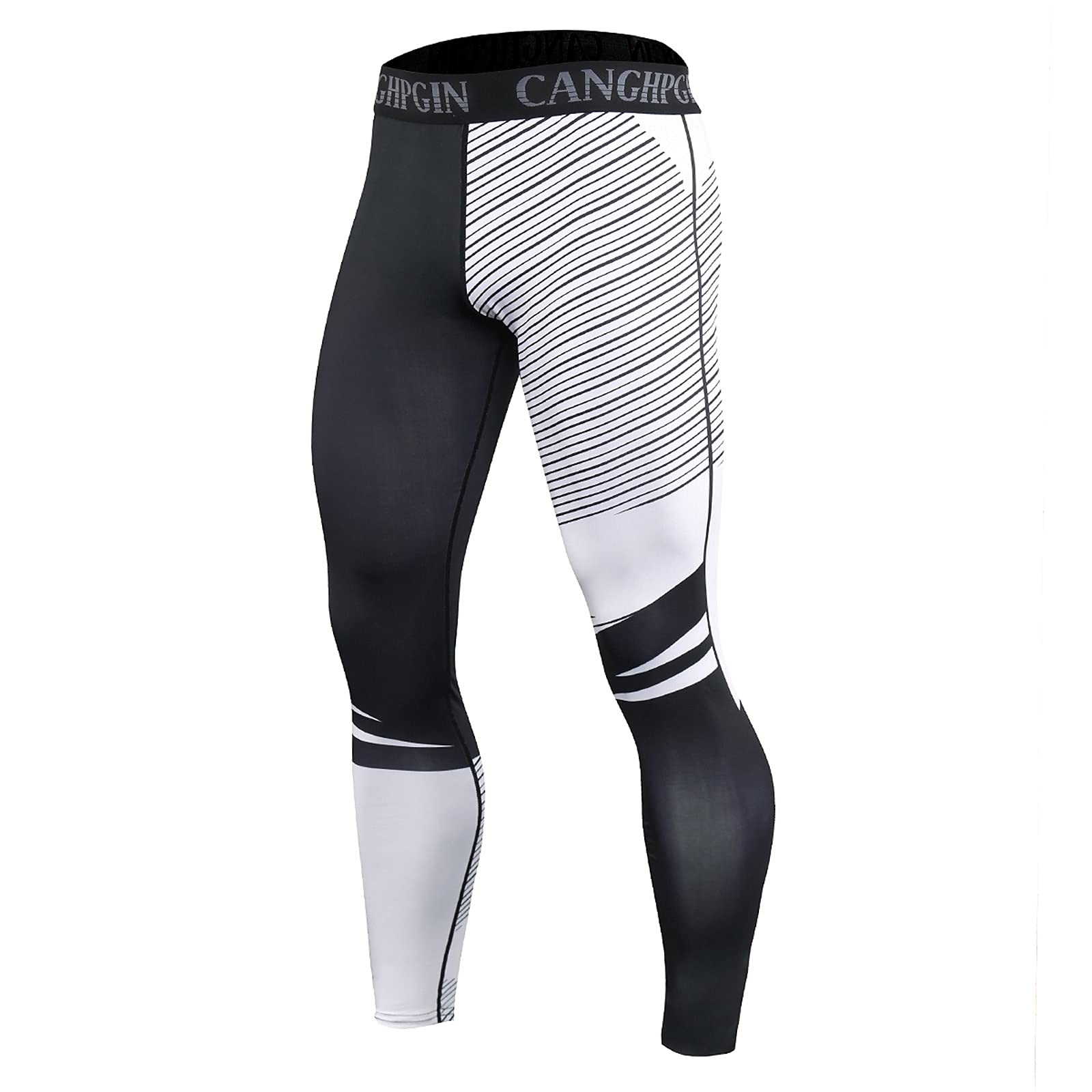 ETHKIA Men's Quick Dry Cool Compression Fit Tights - Moisture Wicking Workout Leggings for Running, Gym & Sports | Base Layer Pants for Jogging, Cycling & Active Lifestyle