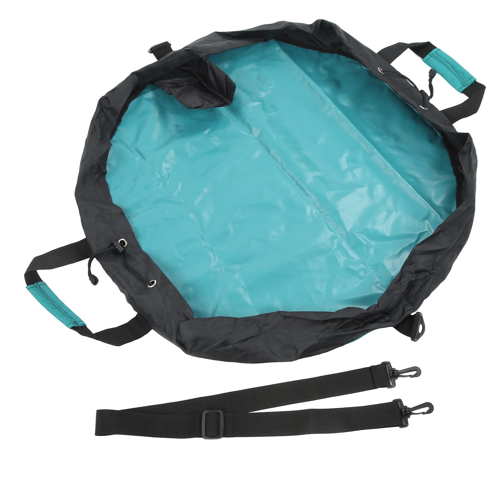 **Durable Waterproof Surf Changing Mat - Green Beach Changing Bag with Comfortable Storage for Swimsuits & Towels | Perfect for Surfing, Swimming & Outdoor Activities**