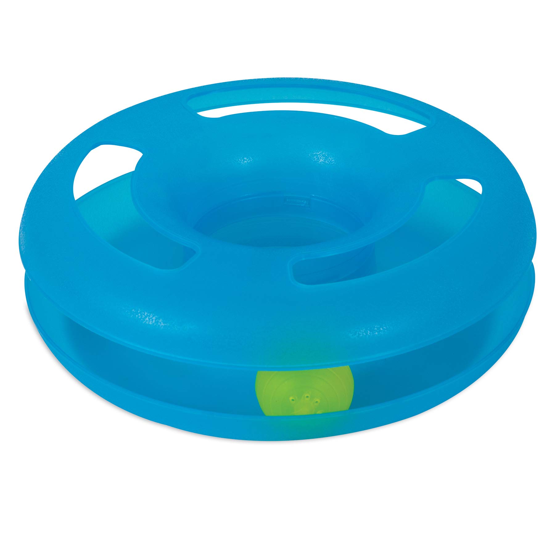 FATCAT Crazy Circle Interactive Cat Toy - Electronic Motion Cat Exercise Toy with LED Light for Indoor Play & Exercise - Perfect for Kittens & Adult Cats to Stay Active