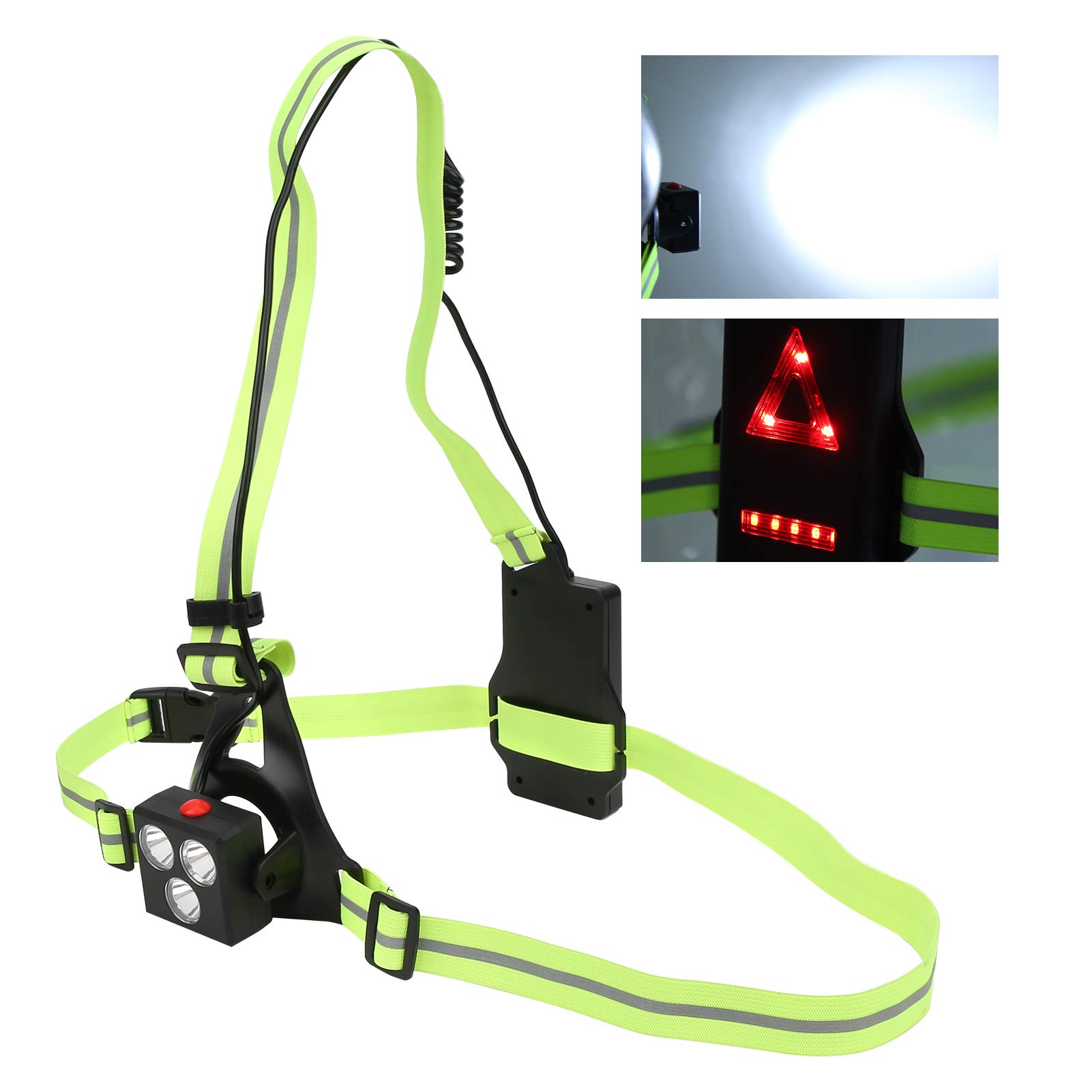 High Brightness LED Running Light - Rechargeable & Energy-Saving Safety Light for Night Jogging, Cycling, and Outdoor Activities | Perfect for Runners, Walkers, and Bikers in Low Light Conditions