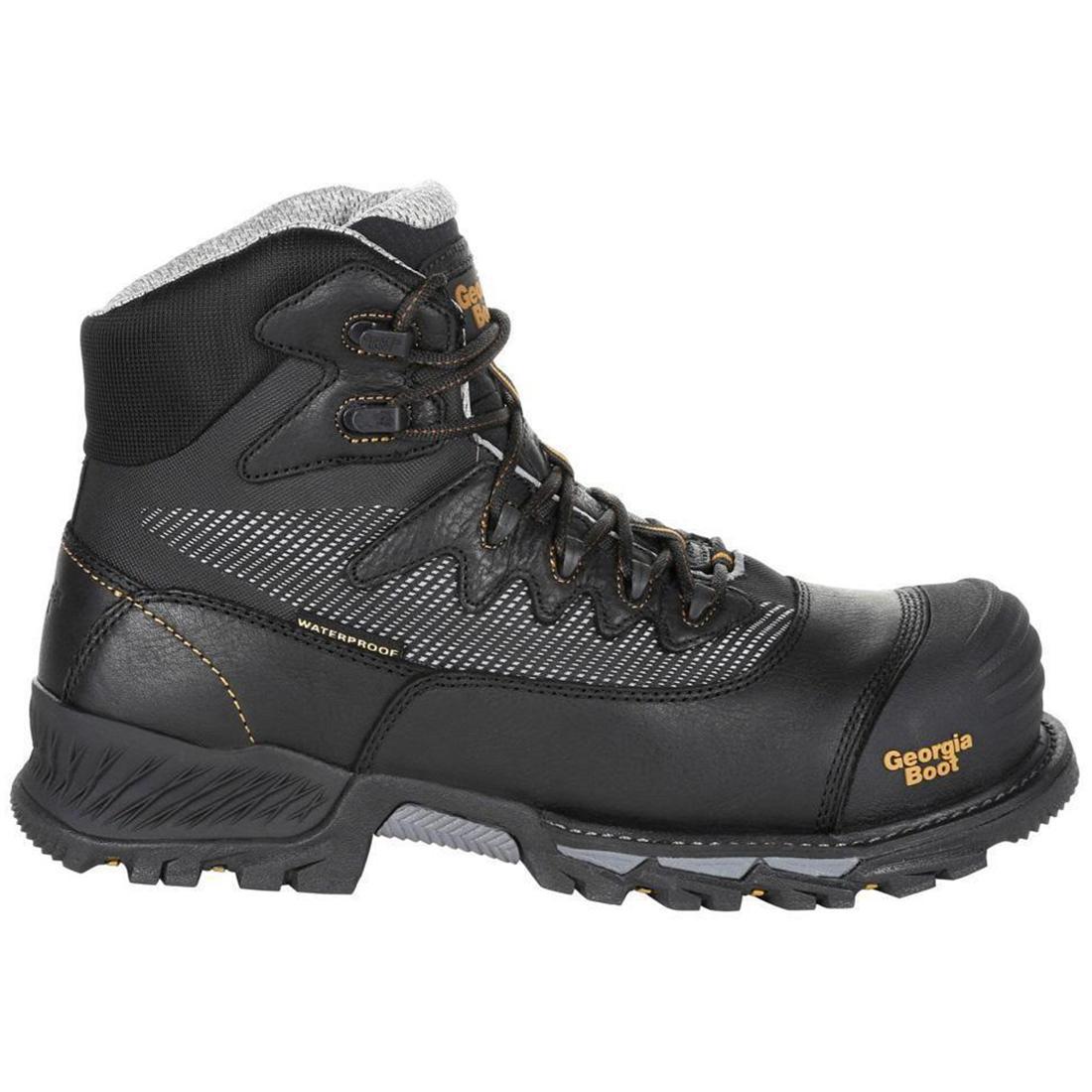 Rumbler Composite Toe Waterproof Hiking Work Boots for Men - Durable Safety Shoes for Construction, Landscaping & Outdoor Work