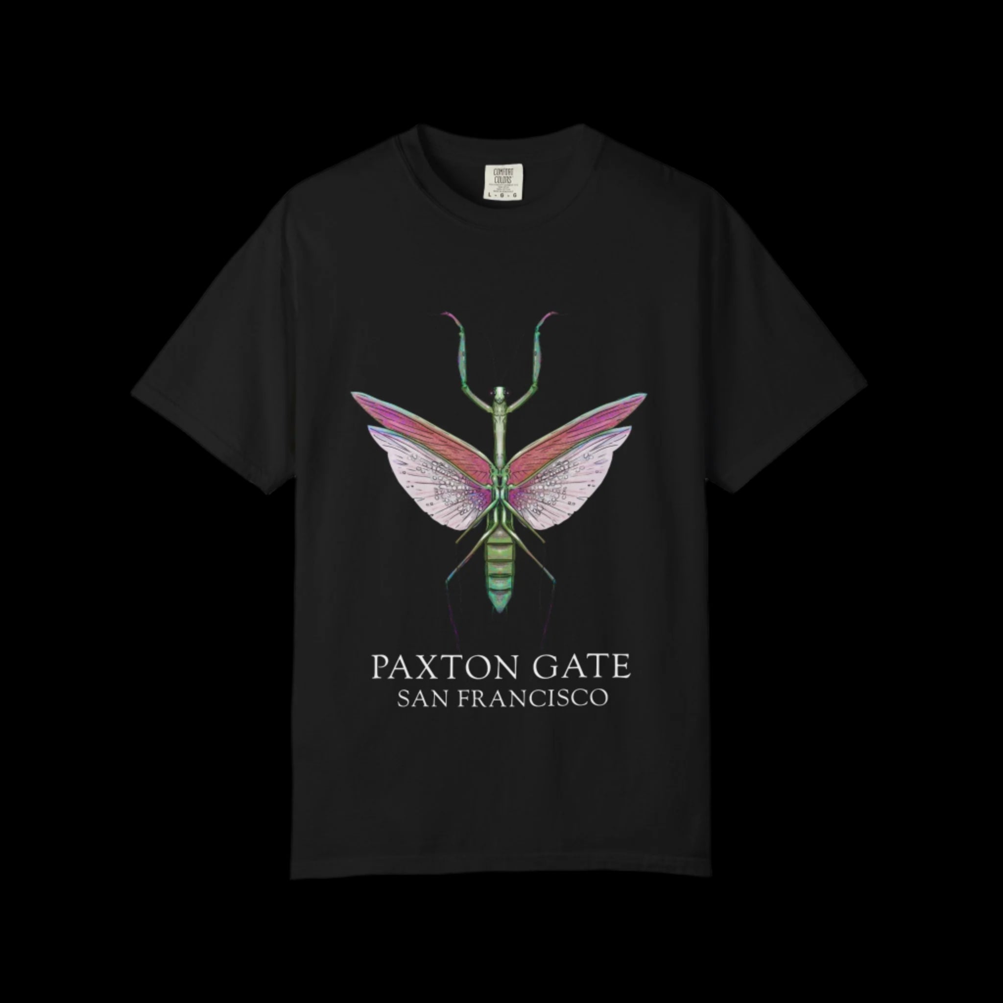Unisex Paxton Gate Mantis Graphic Tee by Kris Struble - Stylish Insect Print T-Shirt for Nature Lovers & Unique Fashion