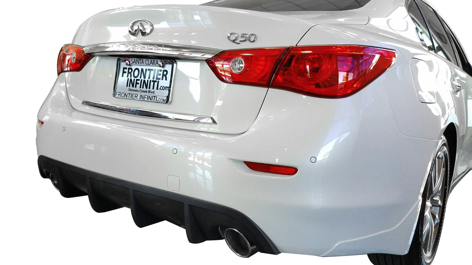 2014-2017 Infiniti Q50 Rear Diffuser Unpainted - KB11222 - Perfect for Car Customization & Performance Upgrades