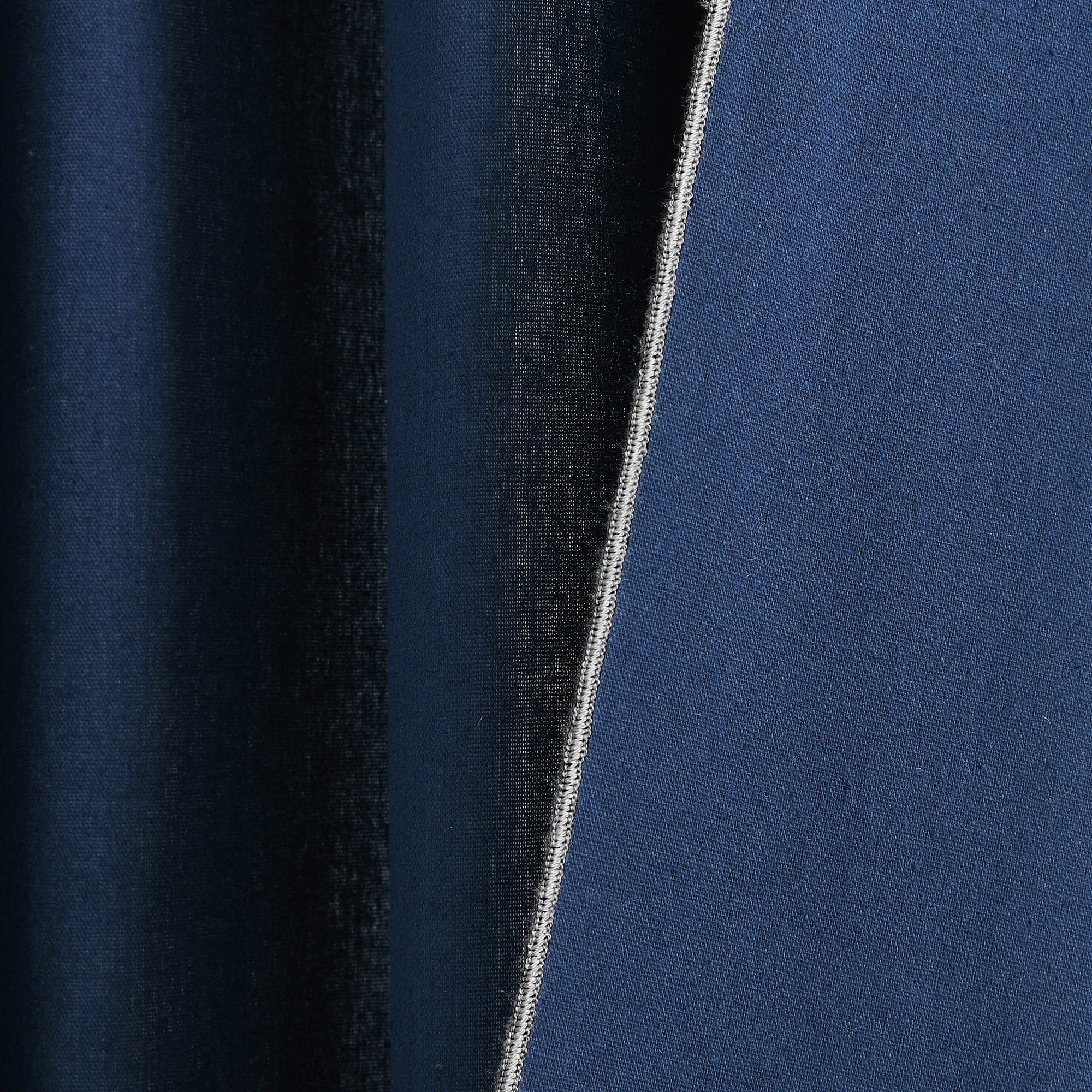 Modern Faux Linen Embroidered Edge Window Curtain Panel Set with Attached Valance - Elegant Home Decor for Living Room, Bedroom & Dining Room