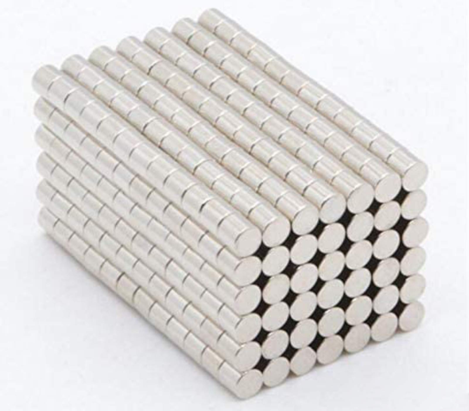 140-Piece Multi-Purpose Refrigerator Magnets for Crafts, DIY Projects & Office Use - 3x4mm Small Strong Magnets for Fridge, Whiteboard, Memo Boards & Home Organization