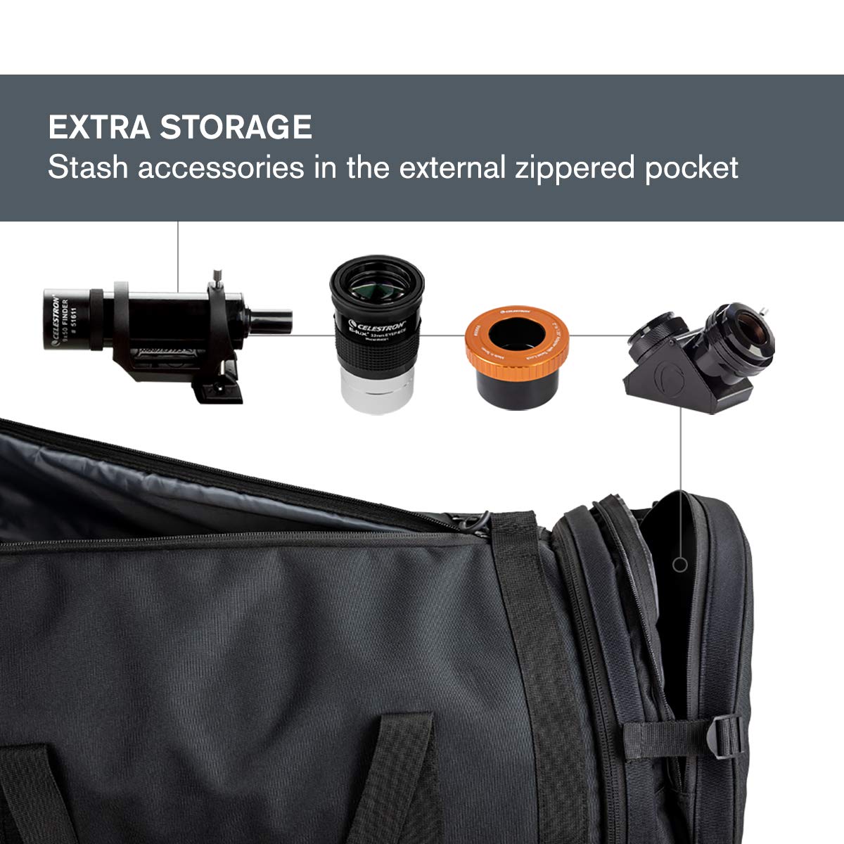 Celestron 11-inch Telescope Optical Tube & 34-inch Tripod Storage Bags - Durable Protective Carrying Case for Astronomy Equipment - Perfect for Stargazing, Travel & Outdoor Observation