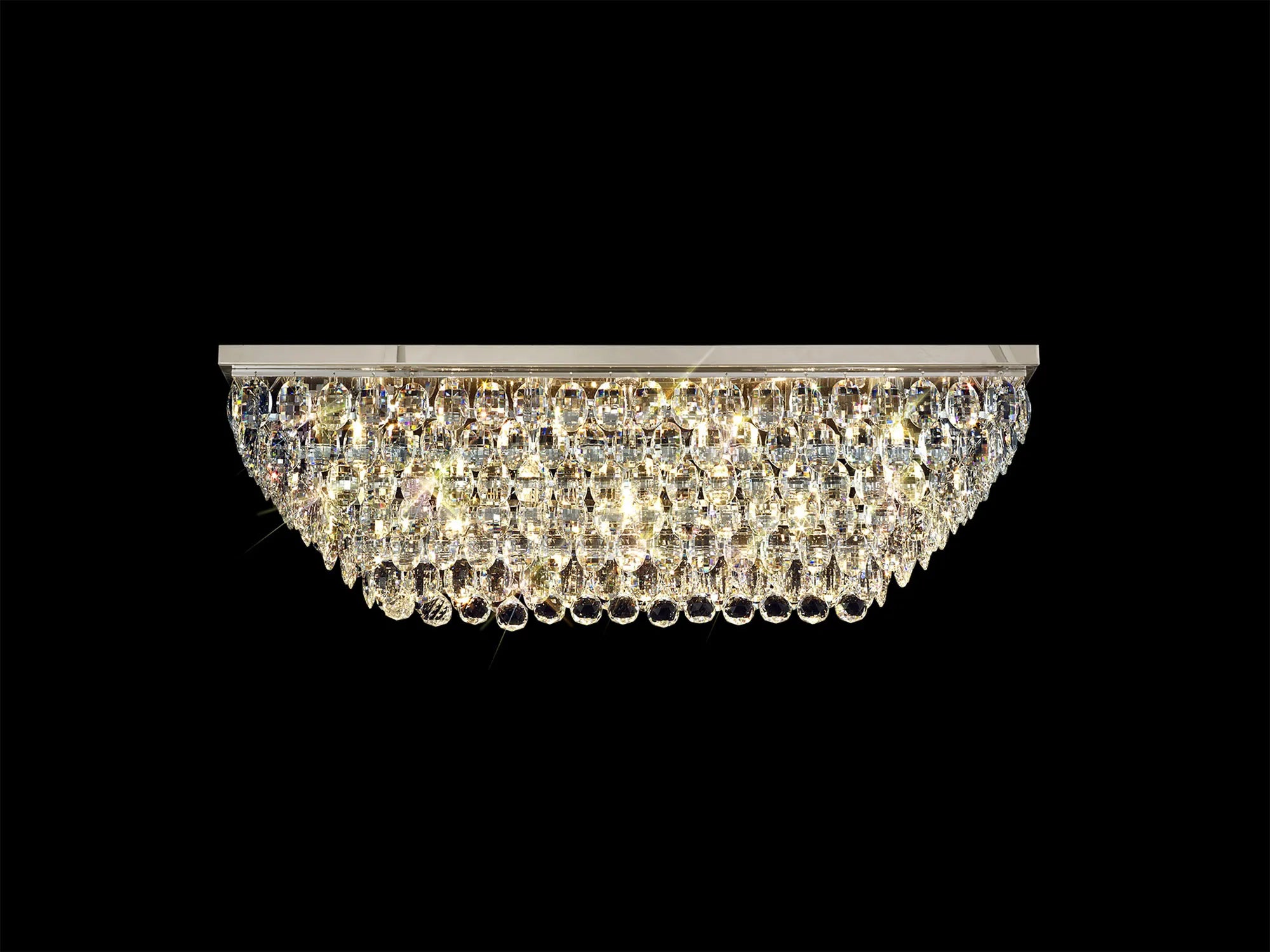 Consten Linear Flush Ceiling Light E14 Bulb - Modern LED Lighting Fixture for Bedroom, Kitchen & Hallway
