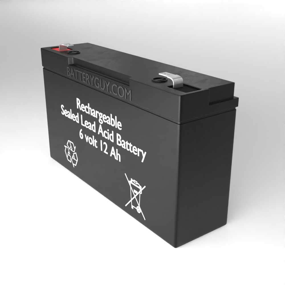 06120 Replacement 6V 12Ah SLA Batteries (2-Pack) - Sealed Lead Acid Rechargeable Battery for Emergency Lights, Security Systems & Power Backup - Compatible with Brand Equivalent Models