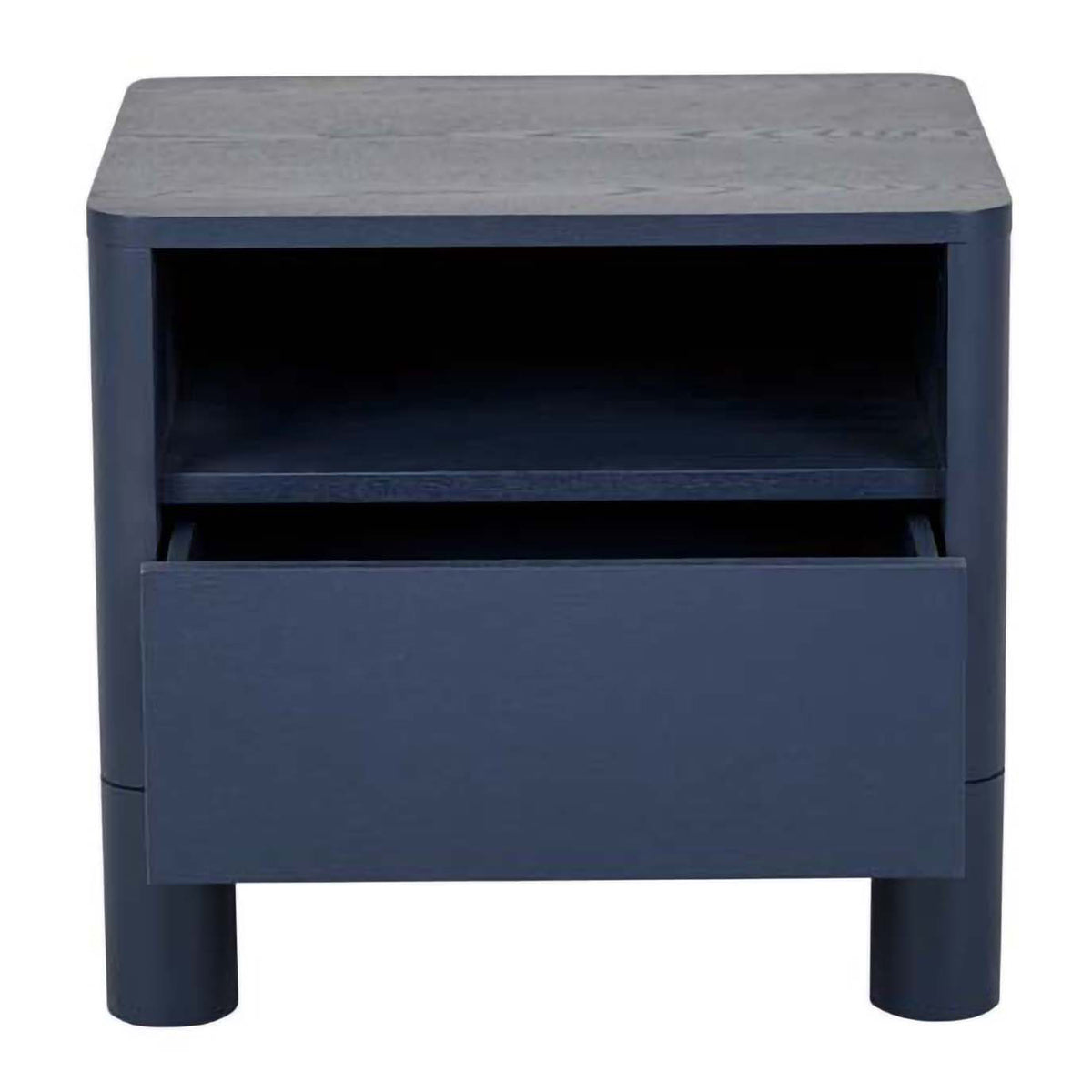 Modern Open Bedside Table - Minimalist Nightstand with Storage Shelf for Bedroom, Living Room & Office - Perfect for Small Spaces, Books, Alarm Clock & Decor