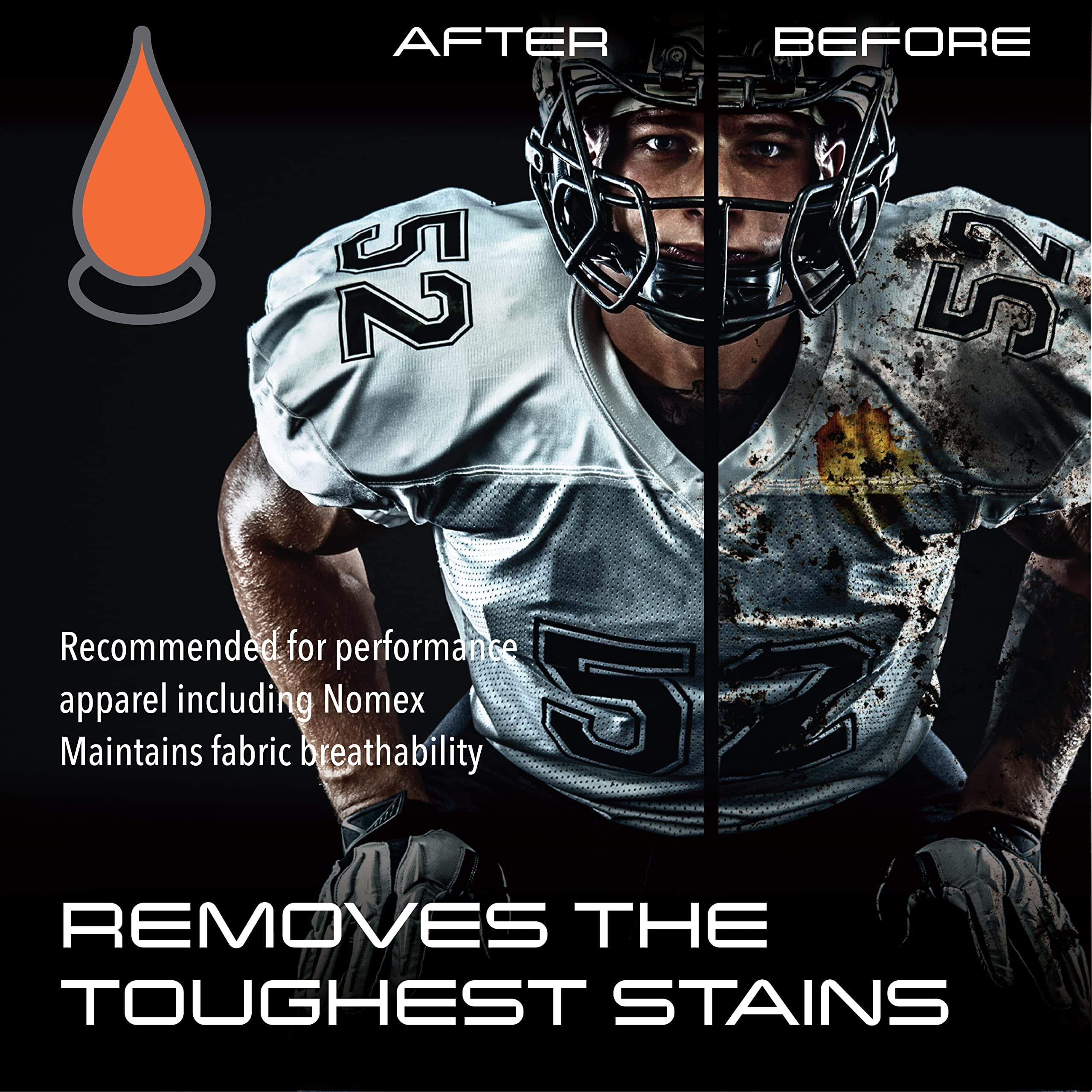 Molecule Spot Cleaner for Performance Apparel - 16oz (6 Pack) - Removes Tough Stains from Race Suits, Workout Clothes & Activewear | Perfect for Gym Gear, Sports Uniforms & Outdoor Adventure Clothing