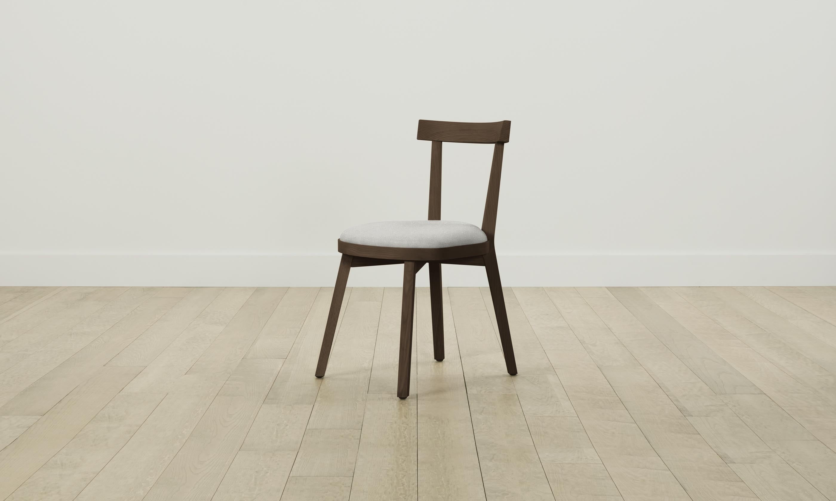 Allen Dining Chair - Modern Merino Heather Grey Upholstered Seat - Perfect for Kitchen, Dining Room, and Home Office