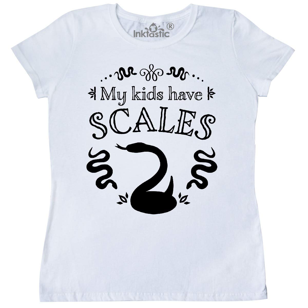 My Kids Have Scales Snake Family Pet T-Shirt for Women - Fun Reptile Lover Gift