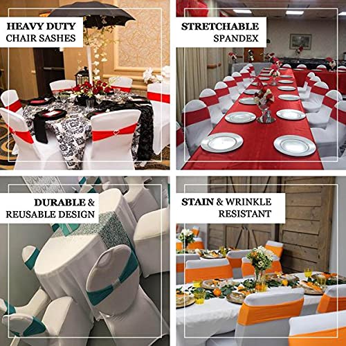 25PCS Stretch Chair Sashes with Buckle - Elegant Wedding Chair Bands for Banquet, Hotel, Birthday Party Decorations - Perfect for Bridal Showers, Baby Showers & Special Events