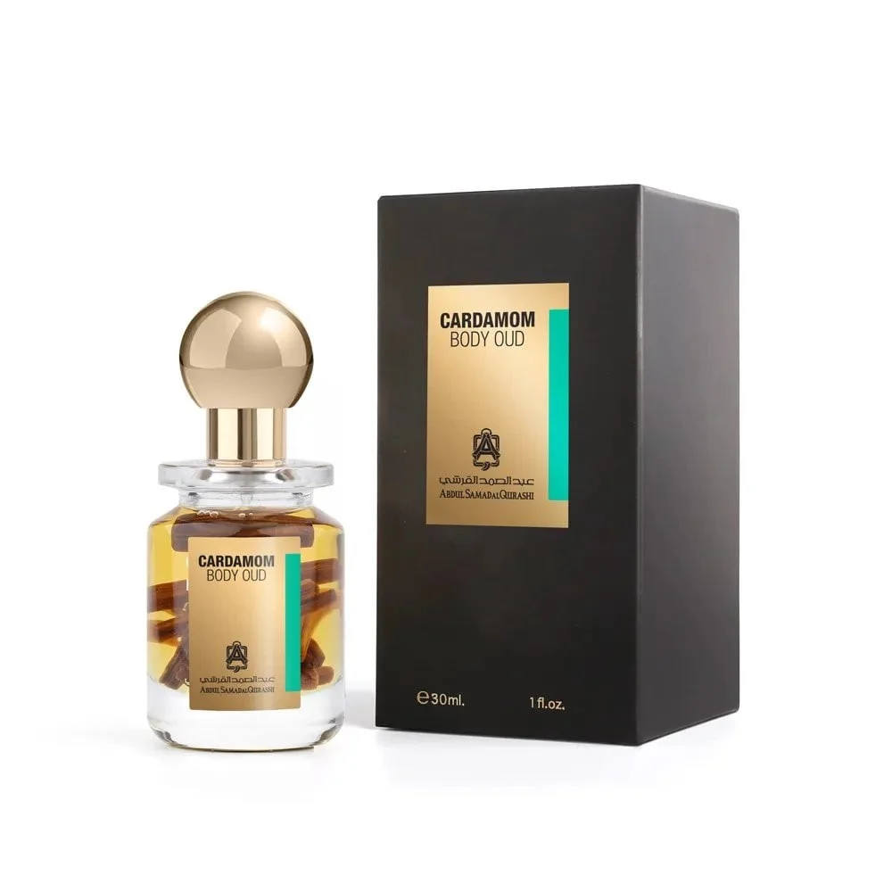 Premium Cardamom Body Oud Perfume Oil - 30ml Roll-On Bottle for Women & Men - Long-Lasting Fragrance for Date Night, Special Occasions & Daily Wear
