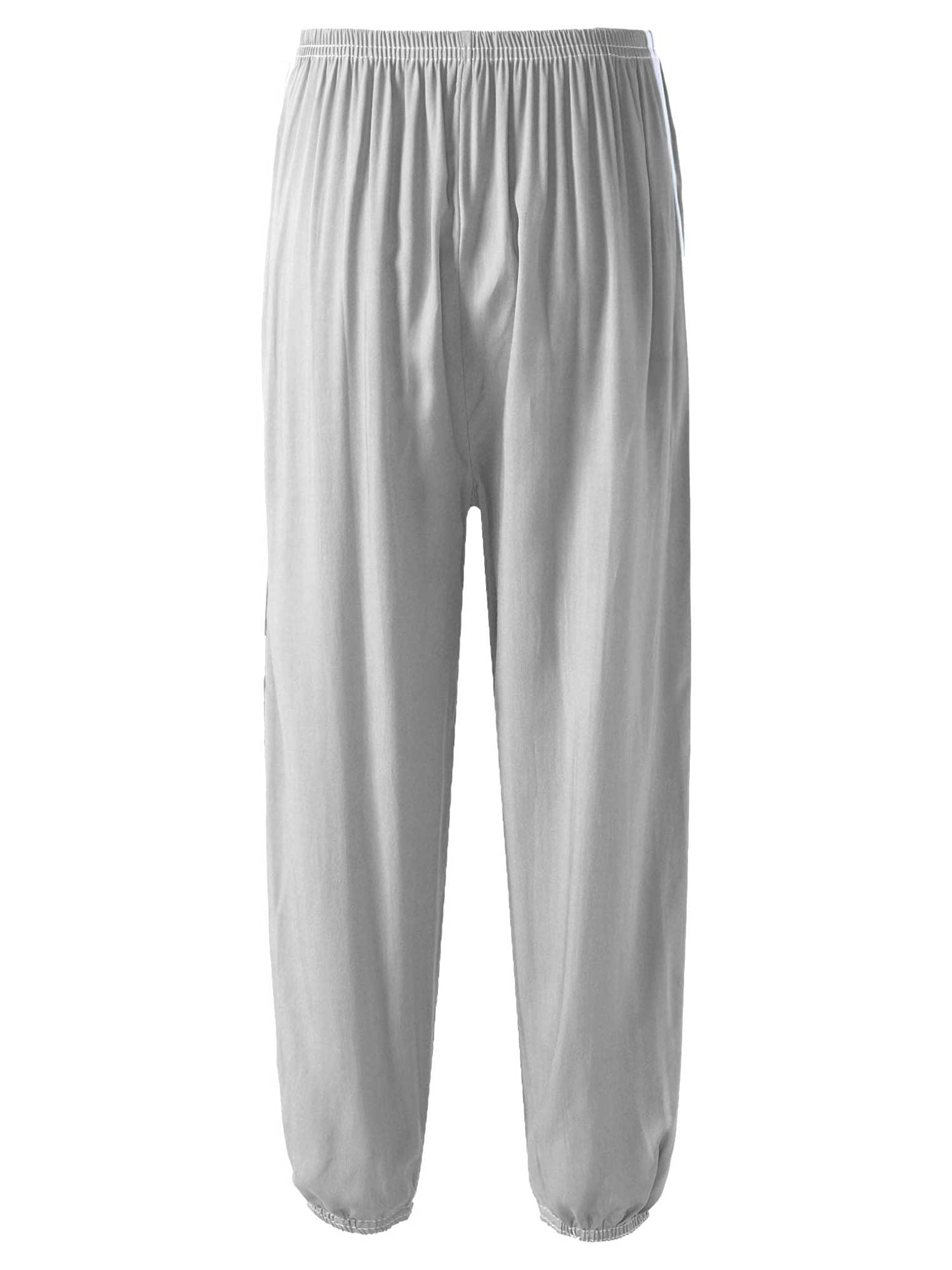 Girls' Athletic Sweatpants with Elastic Waist - Striped Jogger Cargo Pants for Kids | Side Print Design | Casual Activewear for School, Sports & Playtime