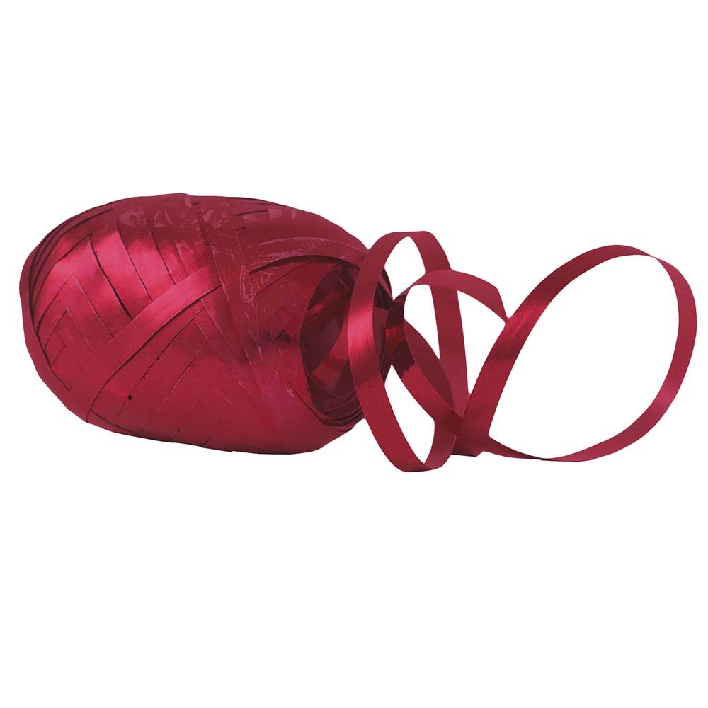 JAM PAPER Curling Ribbon - 66 Feet Red Metallic Ribbon for Gift Wrapping - Bulk Pack of 100 Rolls - Perfect for Birthday, Christmas, Wedding Decorations & Party Favors