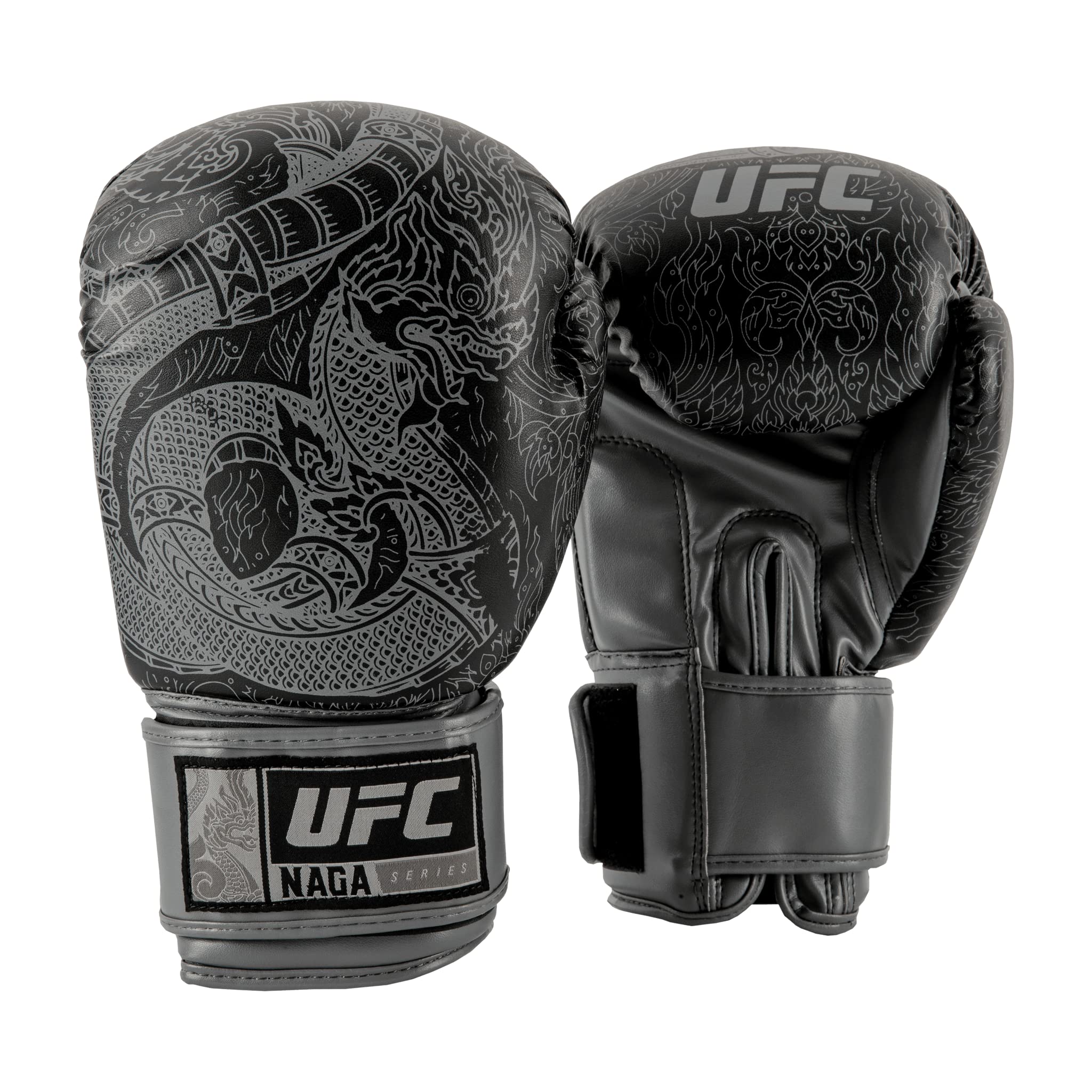 UFC Thai Naga Training Gloves - Premium Muay Thai & MMA Sparring Gloves for Boxing, Kickboxing, and Martial Arts Training - Ideal for Gym, Home Workouts, and Competition Preparation