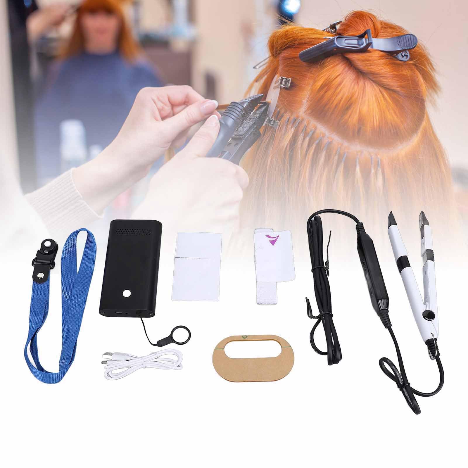 Professional 15W V Light Hair Extension Machine Kit with Glue Remover - At-Home Salon Hair Extensions System (US Plug) | Perfect for DIY Hair Extensions, Salon-Quality Results at Home