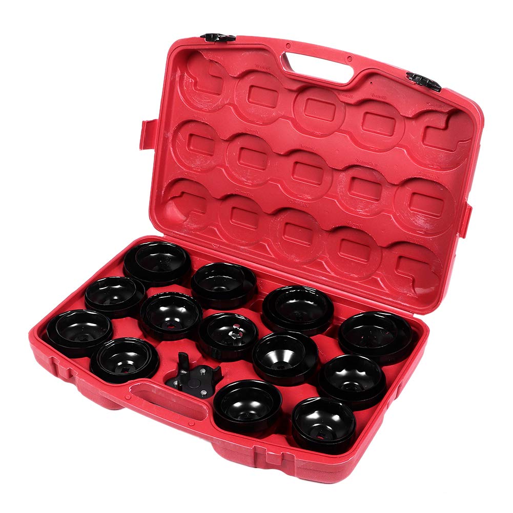 ZCLCSS Professional 30-Piece Oil Filter Wrench Removal Set - Universal Oil Filter Socket Spanner Tool Kit for Car, Truck & Motorcycle Maintenance & Repair - Perfect for DIY Mechanics & Auto Shops