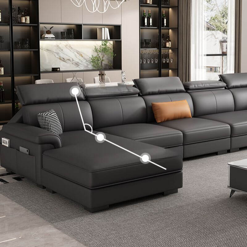 L-Shaped & Straight Sectional Sofa with Right-Hand Facing Chaise, Hidden Support Legs - Perfect for Small Spaces, Apartments & Modern Living Rooms