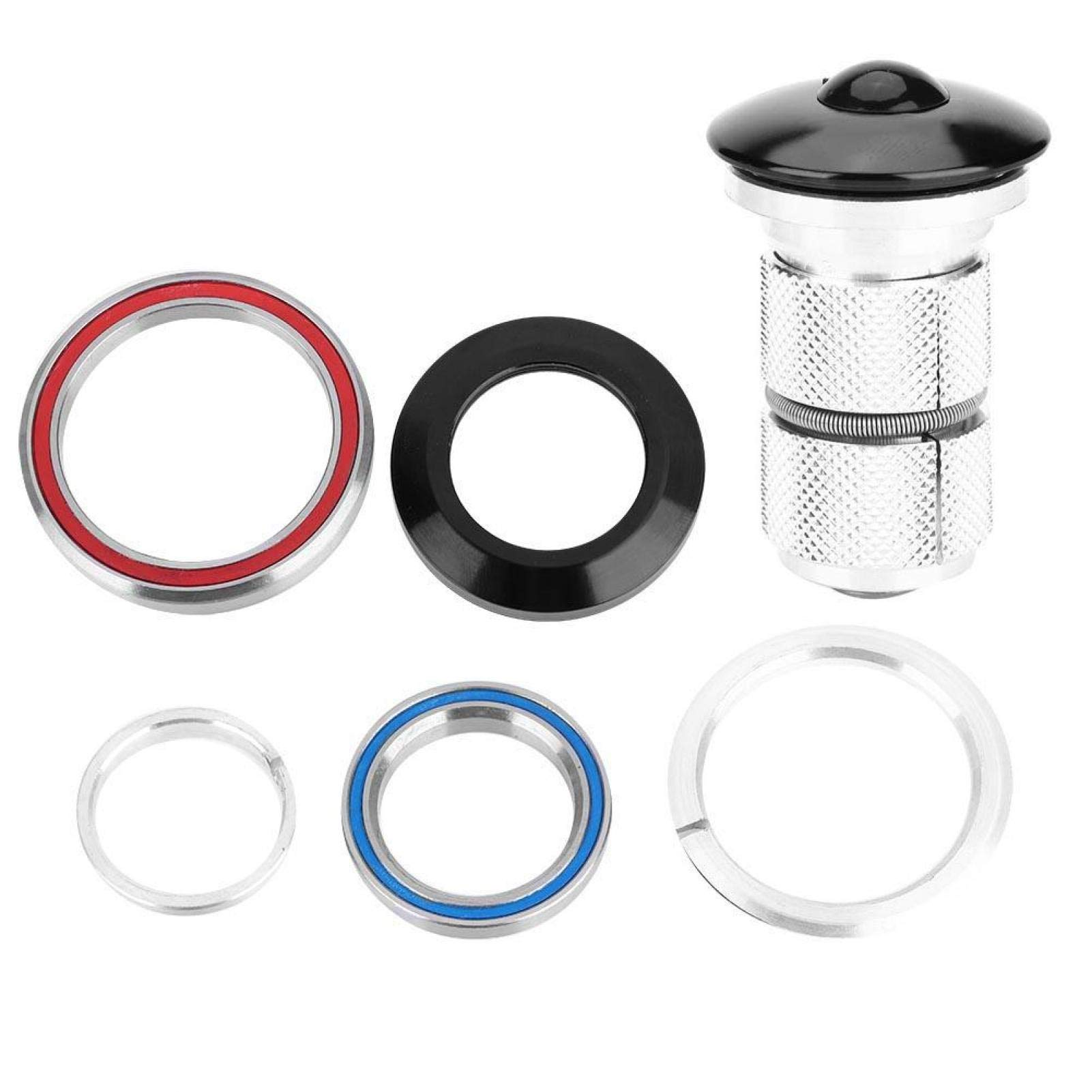 Durable Colorfast Straight Tube Bike Headset - Sturdy & Long-Lasting for Mountain, Road & Commuter Bicycles | Perfect for Cycling, Racing & Daily Commutes