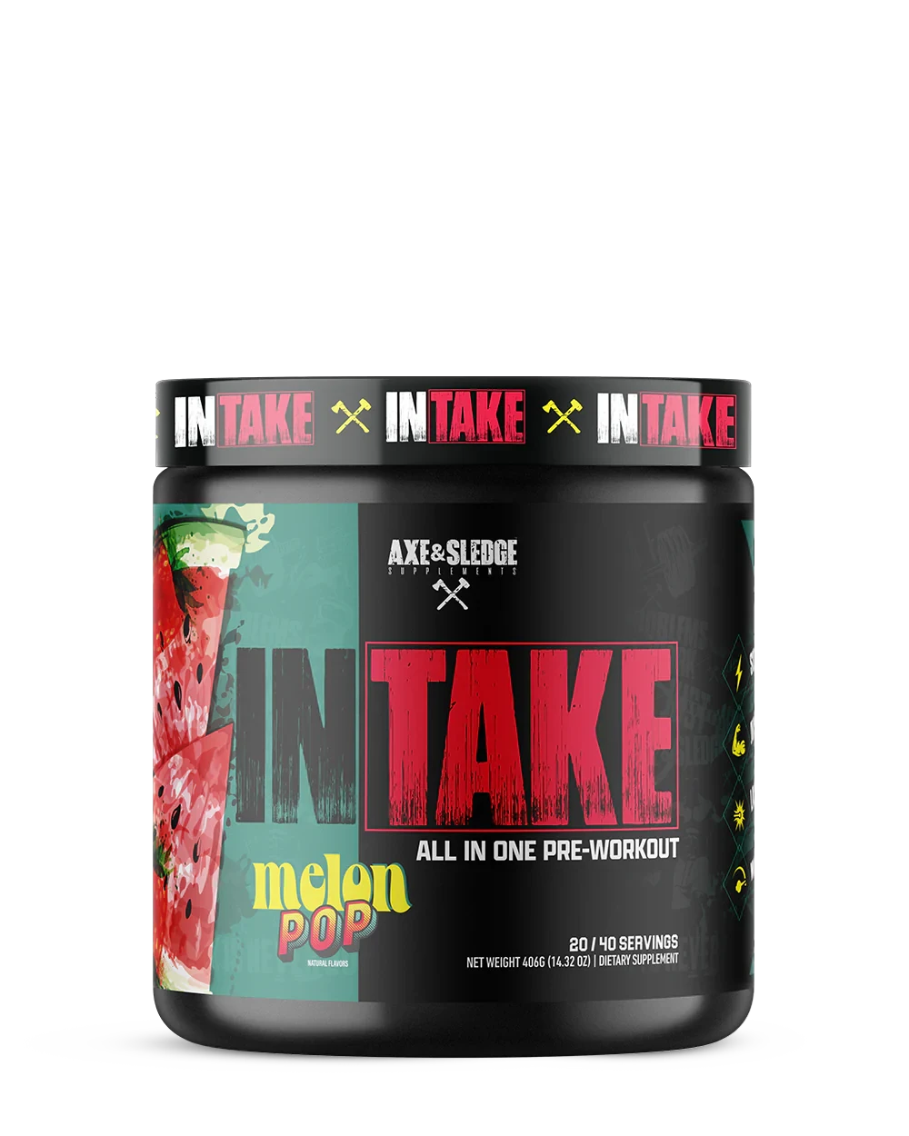 Axe & Sledge Intake Pre Workout Supplement - Energy, Focus & Performance Booster for Gym & Fitness Training