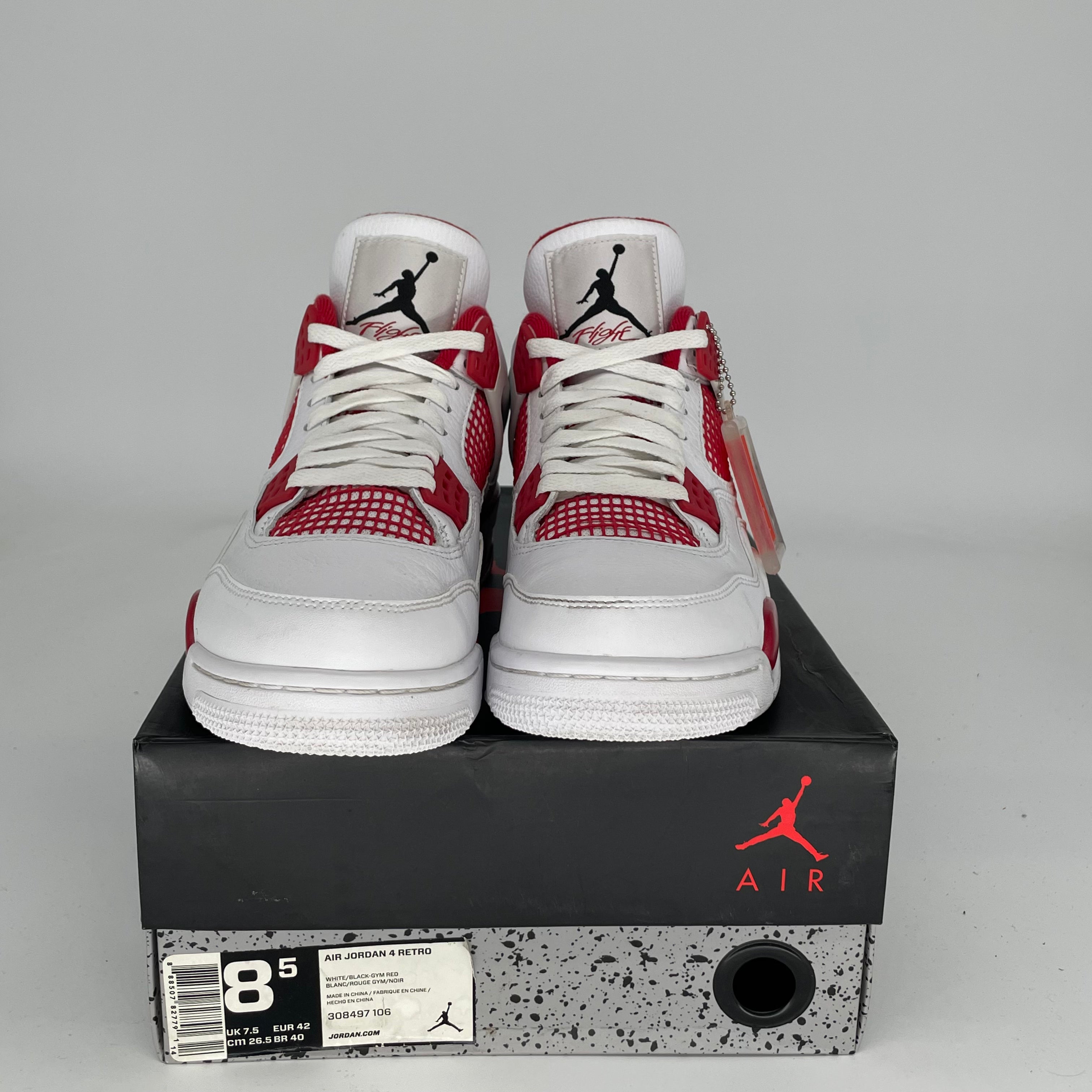 AIR JORDAN 4 ALTERNATE 89 Retro Basketball Shoes - Men's Size 8.5 (308497-106) - Authentic Sneakers for Casual Wear, Street Style & Sports Performance