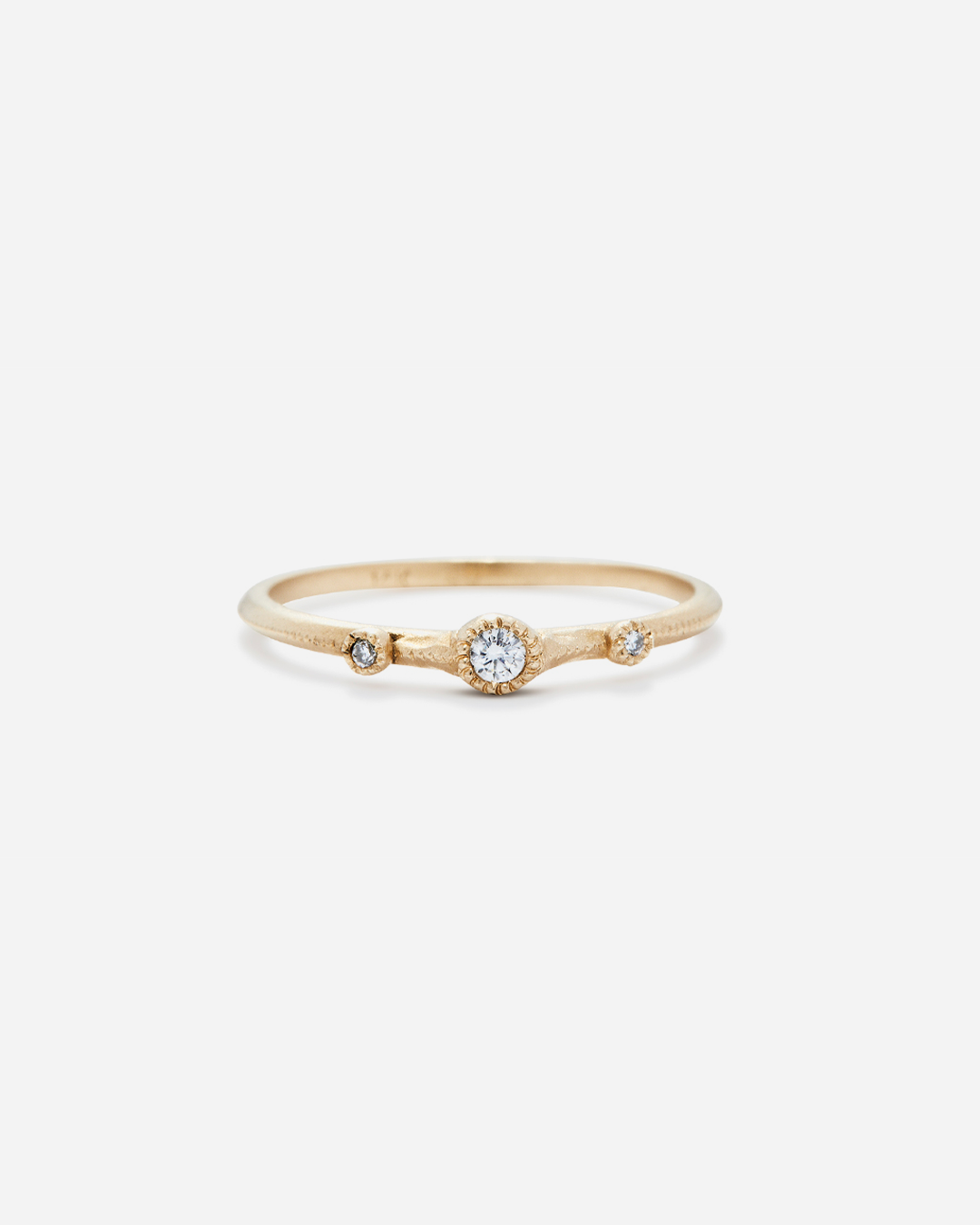 Melee 2 White Diamond Engagement Ring - Elegant Wedding Band for Women, Perfect for Proposals, Anniversaries & Special Occasions