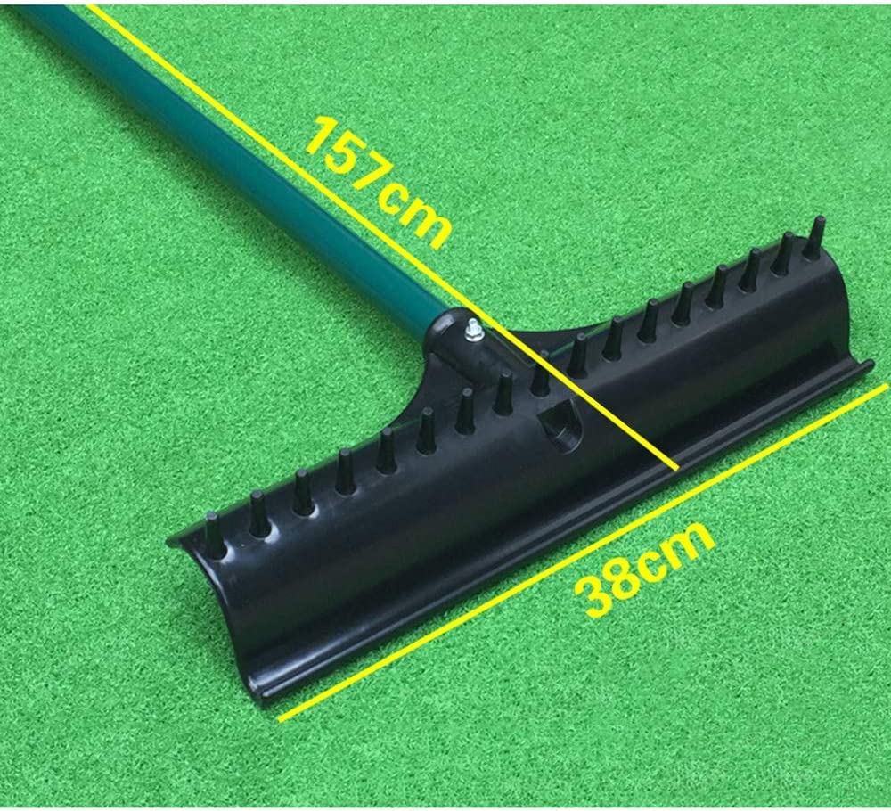15-Inch Golf Bunker Rake with Aluminum Handle - Lightweight Sand Trap Rake for Golf Bags, Driving Ranges & Courses - Perfect for Golf, Beach, Lawn & Lake Maintenance