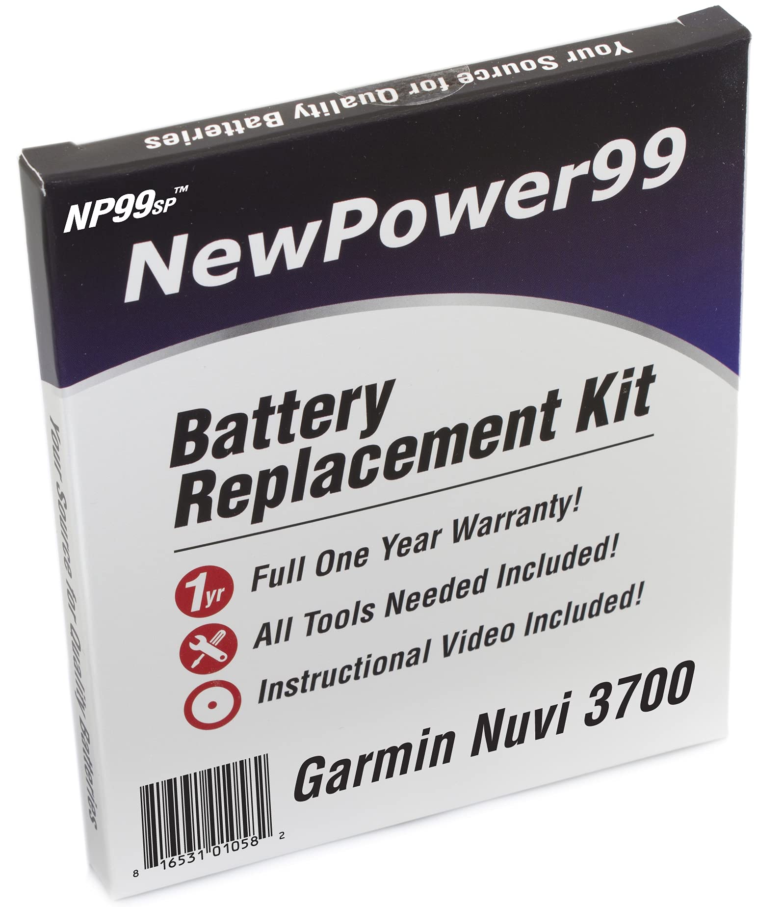 Garmin Nuvi 3700 Battery Replacement Kit - Includes New Battery, Step-by-Step Instructions & Tools - Perfect for DIY GPS Repair at Home or On-the-Go