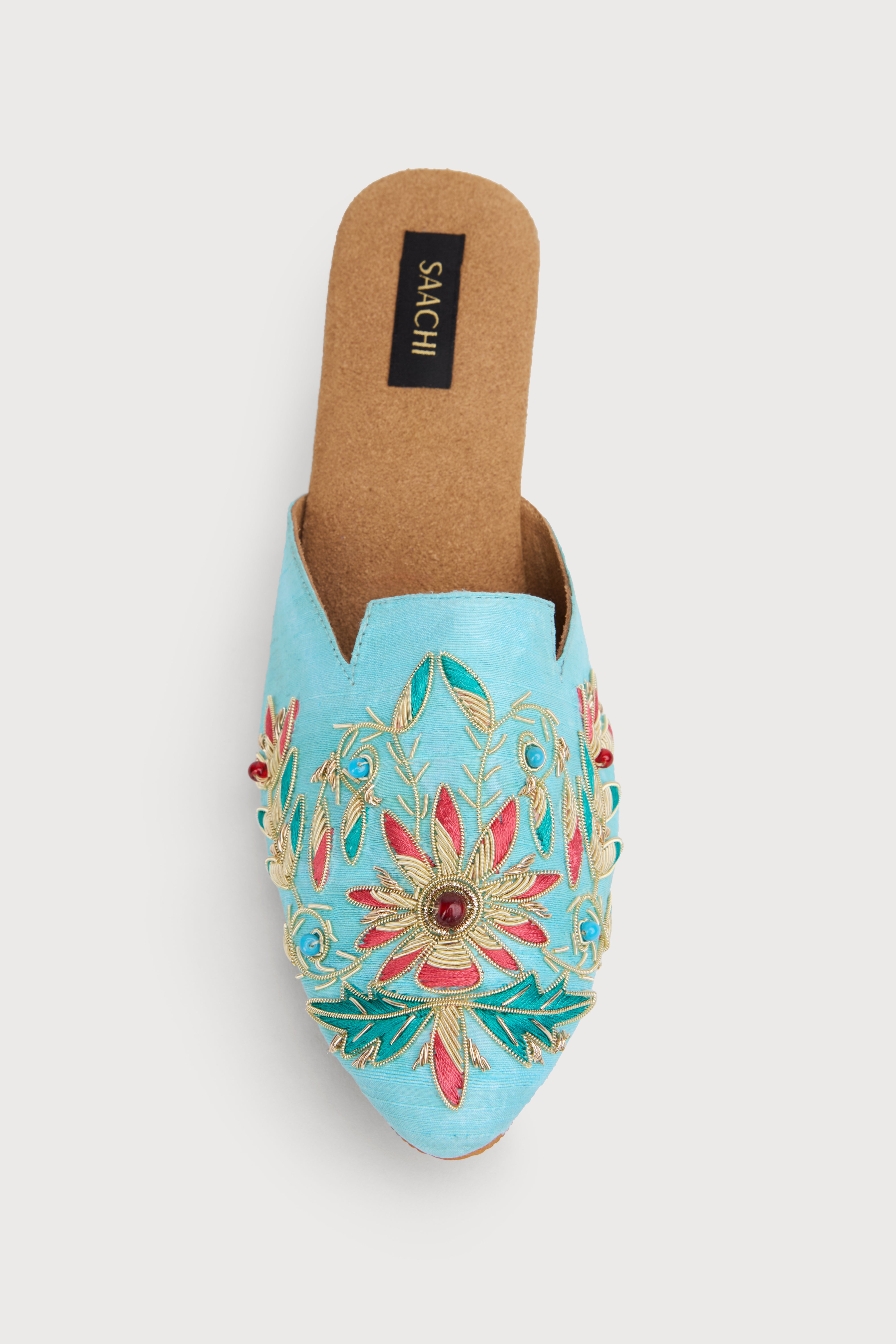Agara Motif Shoe Mule - Comfortable Slip-On Women's Shoes for Casual Wear & Home Use