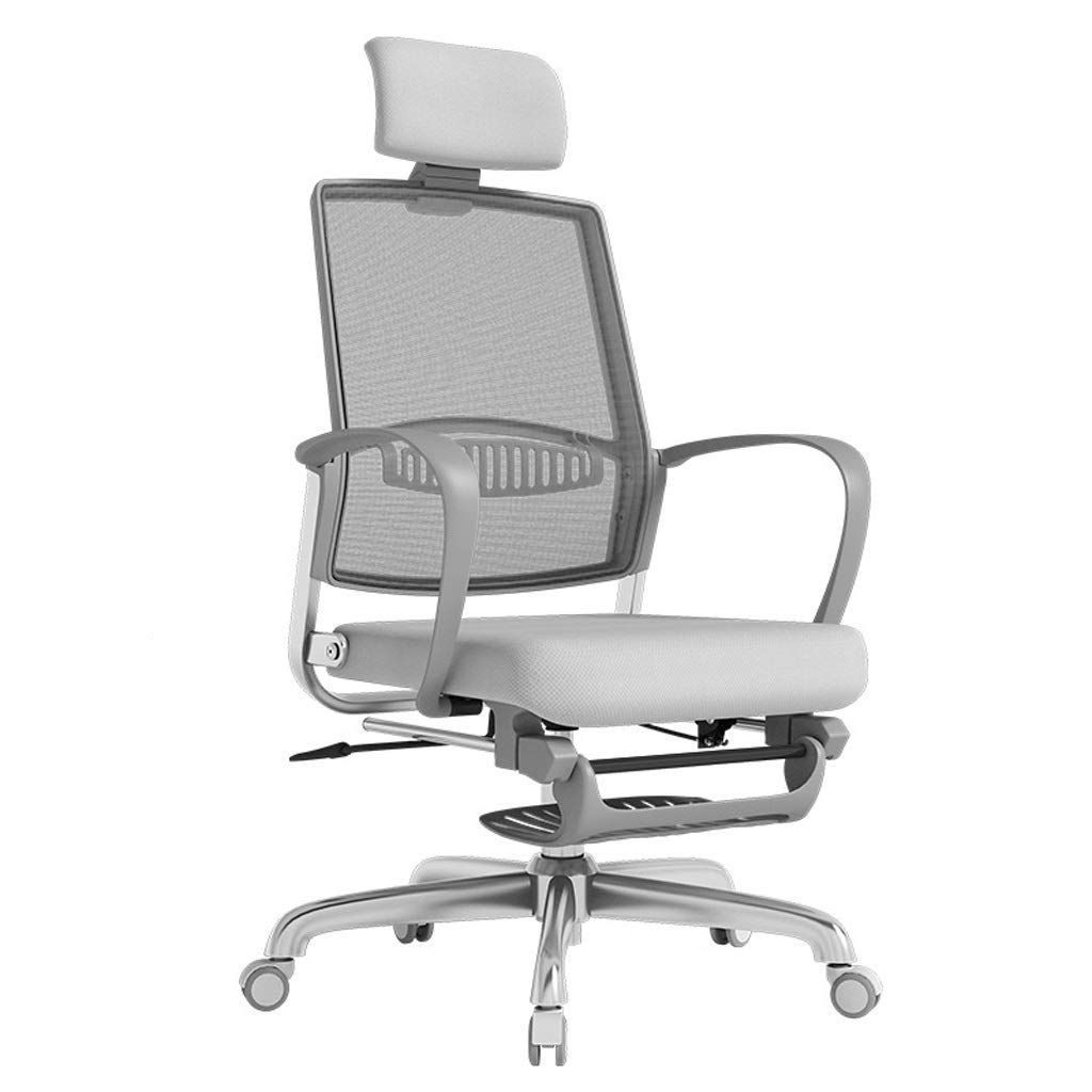 Ergonomic Office Chair - Adjustable Reclining Computer Desk Chair with Lumbar Support for Home & Office, Perfect for Long Work Hours & Lunch Breaks (Gray)