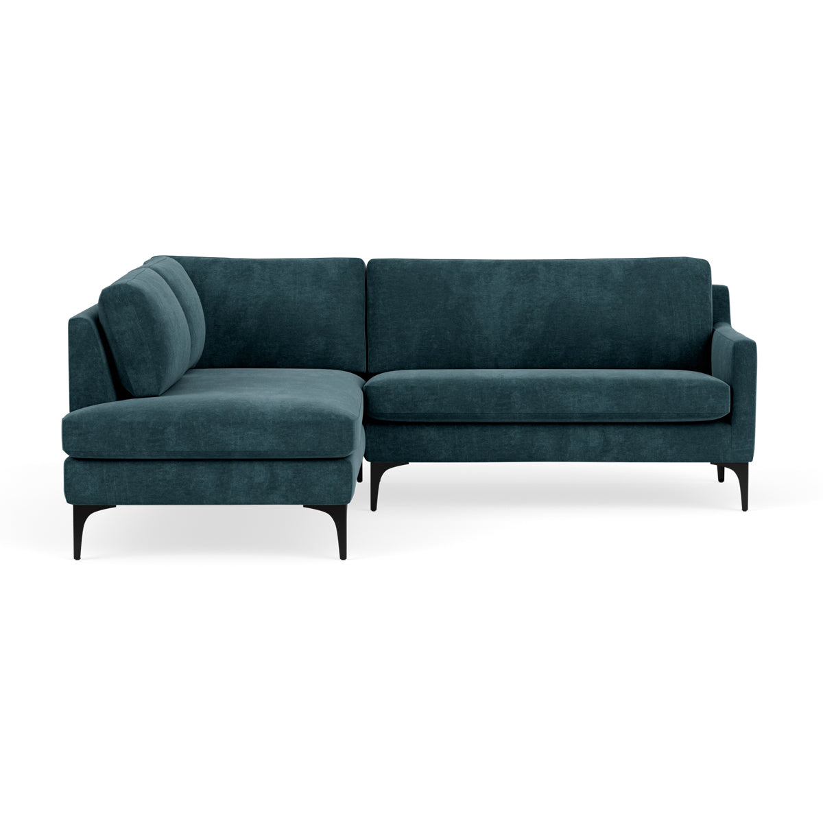 Astha Fabric Left Corner Sofa - Modern L-Shaped Sectional Couch for Living Room, Lounge & Small Spaces | Comfortable Home Furniture for Relaxing & Entertaining