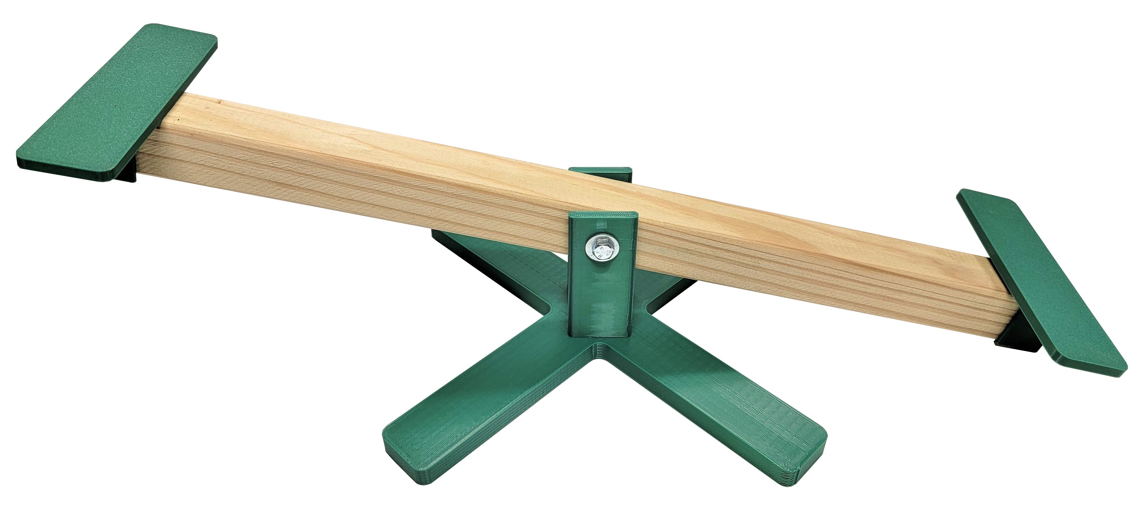 22 Inch Long Green Chicken Teeter Totter Seesaw - Durable Poultry Perch for Backyard Chickens - Perfect for Coop Play, Exercise & Entertainment