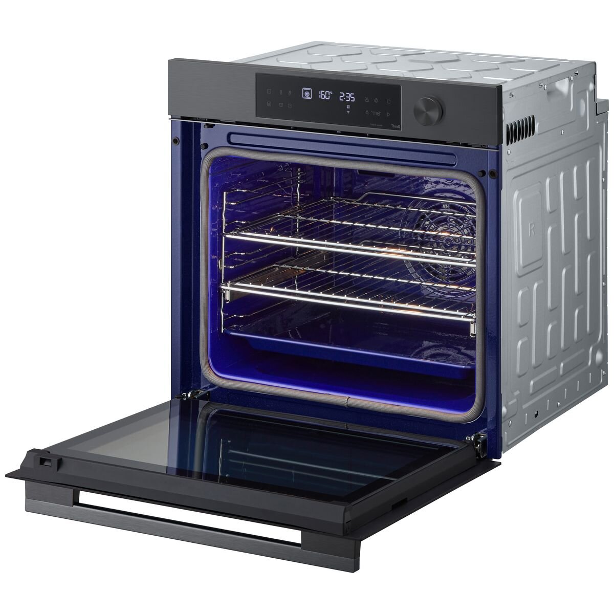 LG 60cm InstaView Series 7 Pyrolytic Self-Cleaning Oven - Black (BO607G1MB4) | Smart Built-In Electric Oven with Door-in-Door Design for Modern Kitchens & Home Baking
