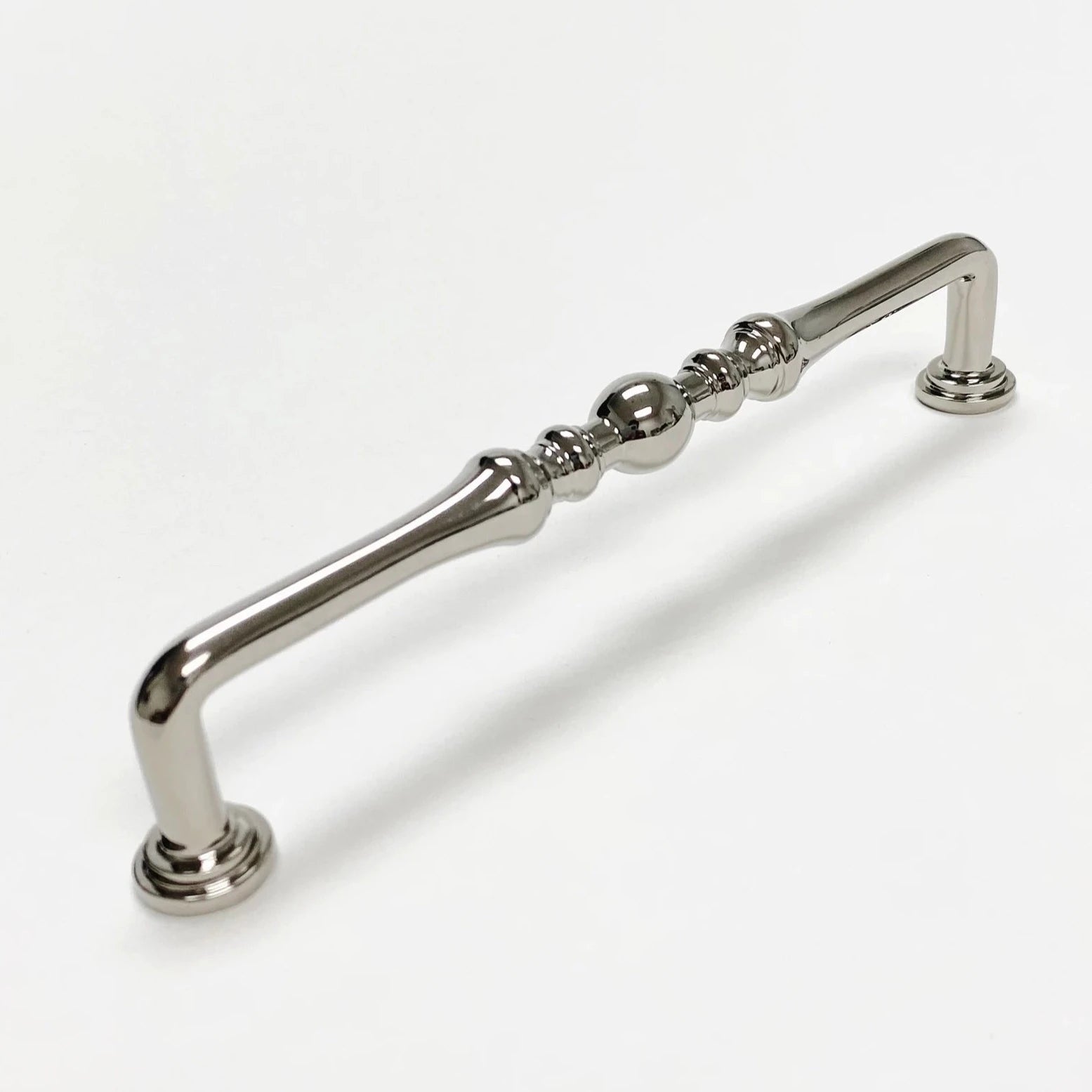 Vintage Polished Nickel Cabinet Drawer Pulls - Elegant Kitchen Drawer Handles for Cabinets & Furniture (Perfect for Farmhouse, Shaker & Traditional Style Kitchens)