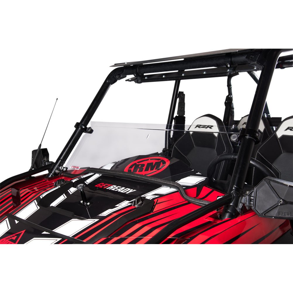 Hard Coated Hinged Windshield for Polaris RZR S 1000 EPS (2016-2020) | +2-Inch Height | Durable UTV Accessory | Perfect for Off-Roading & Trail Riding