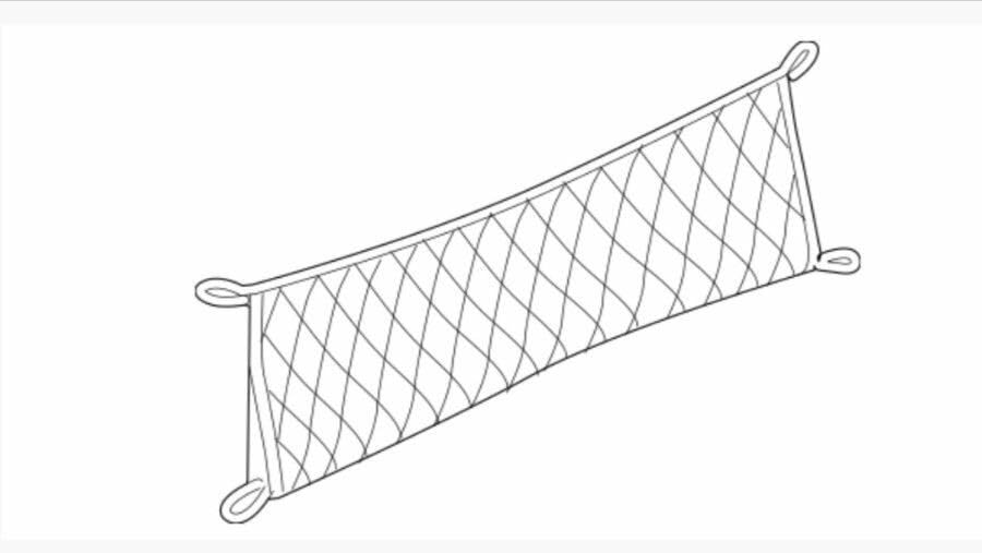 Premium Black Elastic Mesh Rear Trunk Organizer Cargo Net for 2001-2007 Toyota Sequoia SUV - Envelope Style Vehicle Storage Carrier - Perfect for Road Trips, Grocery Hauling & Sports Equipment Organization