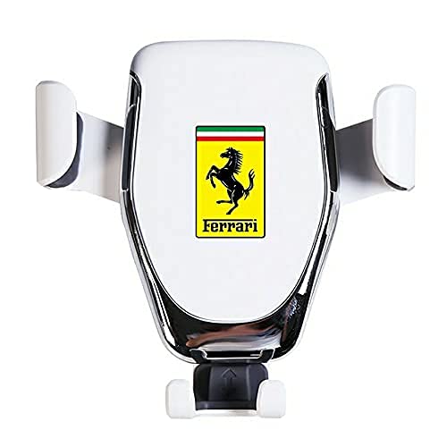 15W Fast Wireless Car Charger Phone Mount - Auto-Clamp Air Vent & Dashboard Holder for iPhone 12/11/SE/XS/XR/X/8 & Samsung Galaxy S10/S9/S8/Note 9/10 - Includes Free Decal (Ferrari Compatible) - Perfect for Road Trips & Hands-Free Driving
