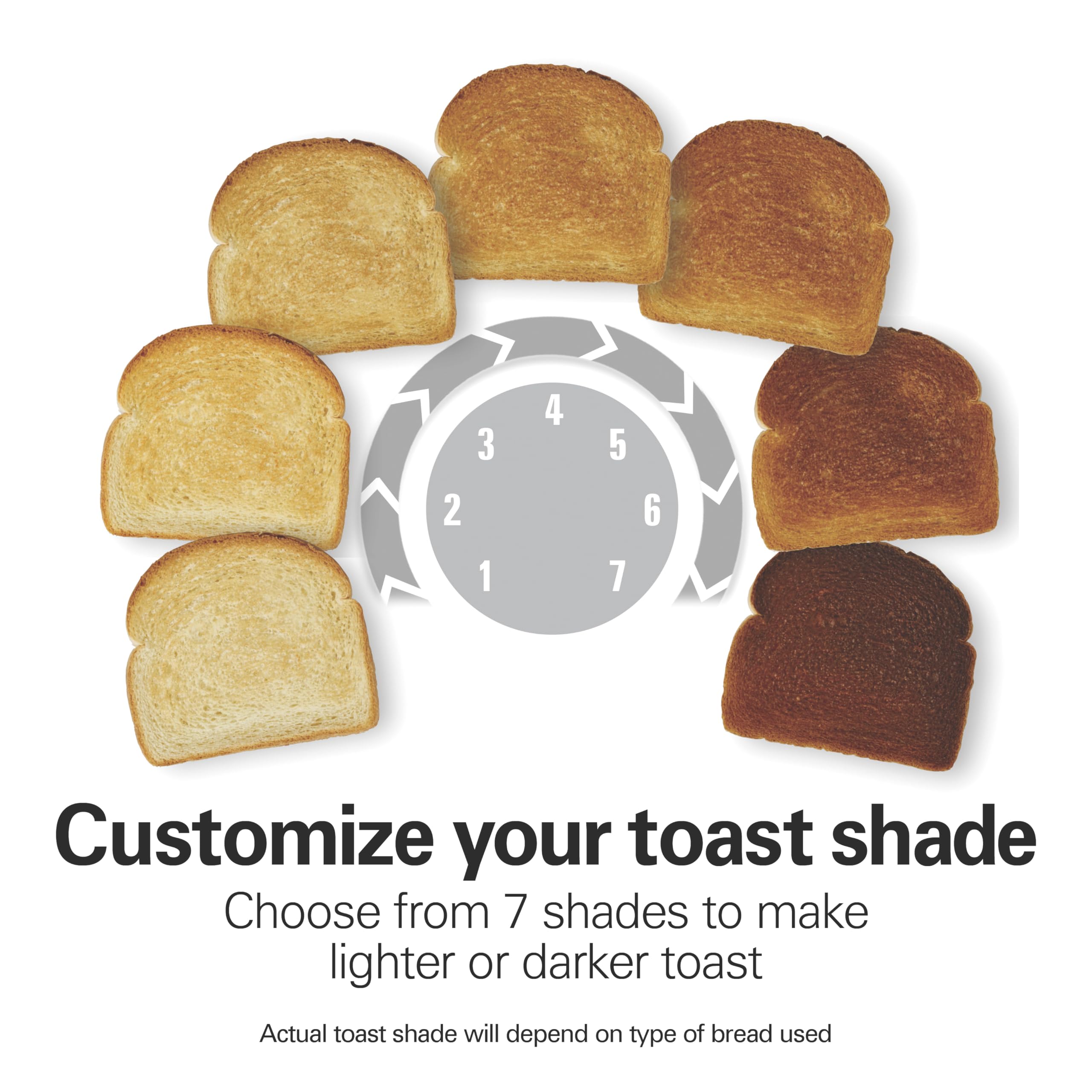 Hamilton Beach 4 Slice Toaster - Extra-Wide Slots, Bagel Setting, Defrost Function - Stainless Steel (24796) - Perfect for Breakfast, Bagels, and Quick Snacks at Home or Office