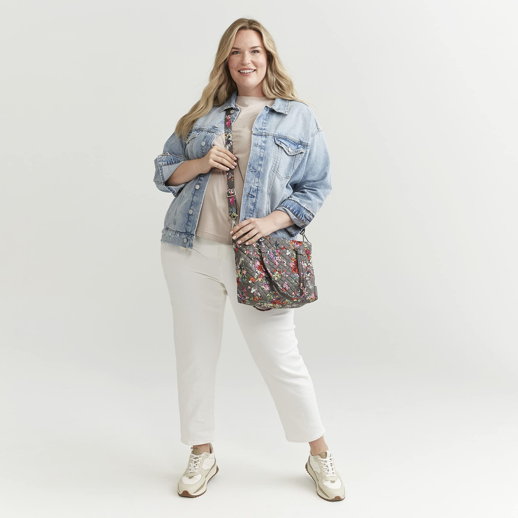 Vera Bradley Cotton Multi-Strap Shoulder Satchel Purse for Women - Stylish Crossbody Bag with Adjustable Straps, Perfect for Work, Travel, and Everyday Use