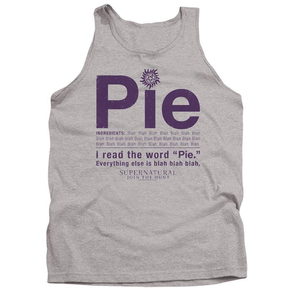 Supernatural Pie Unisex Tank Top for Men & Women - Casual Wear, Cosplay, Halloween Costume, Gift Idea