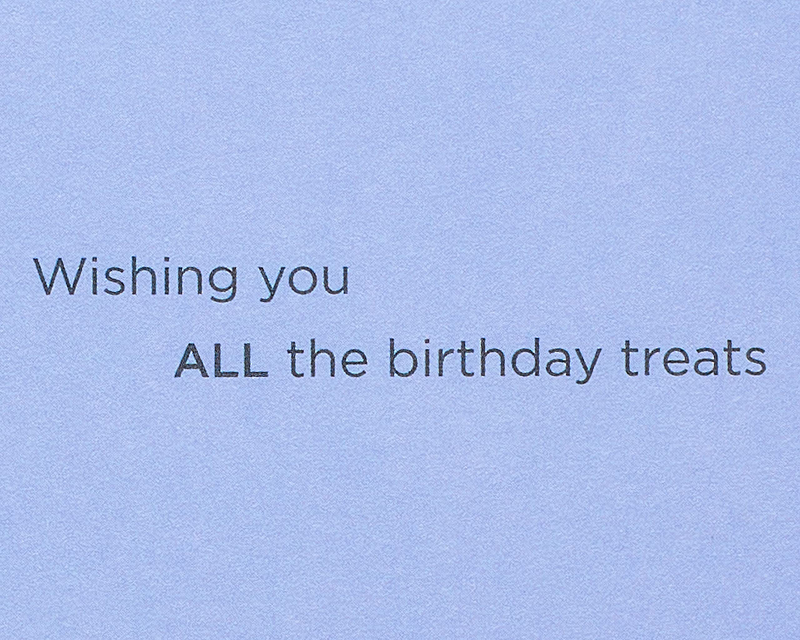 Papyrus Dog Birthday Card - Funny Birthday Treats Design for Dogs - Perfect for Pet Lovers & Birthday Celebrations