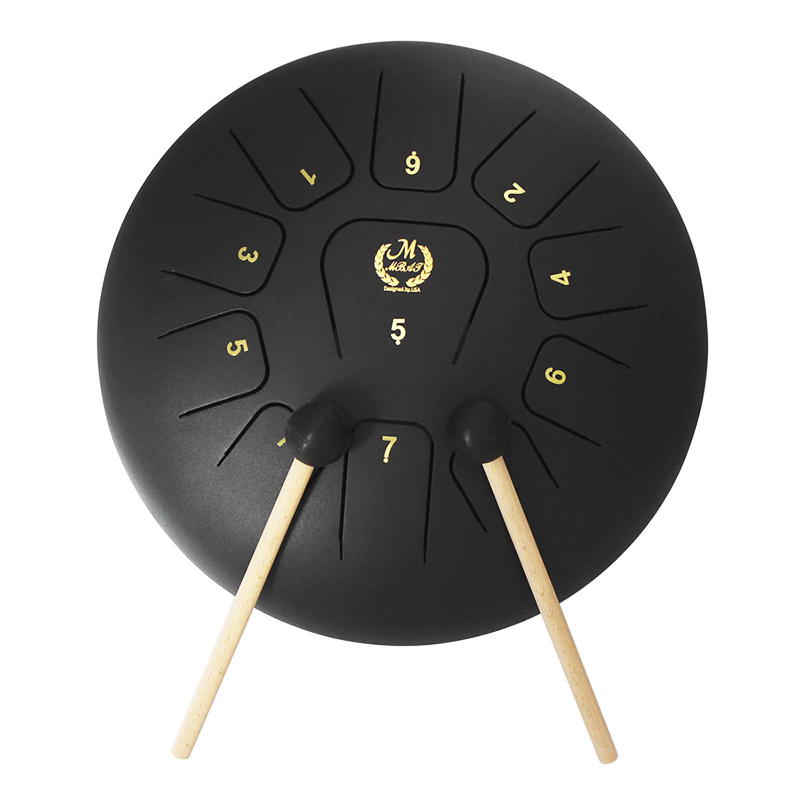 Fesjoy 12 Inch Steel Tongue Drum - 11-Tone Handpan Drum with Mallets & Carry Bag | Stainless Steel Percussion Instrument for Meditation, Music Therapy & Live Performances