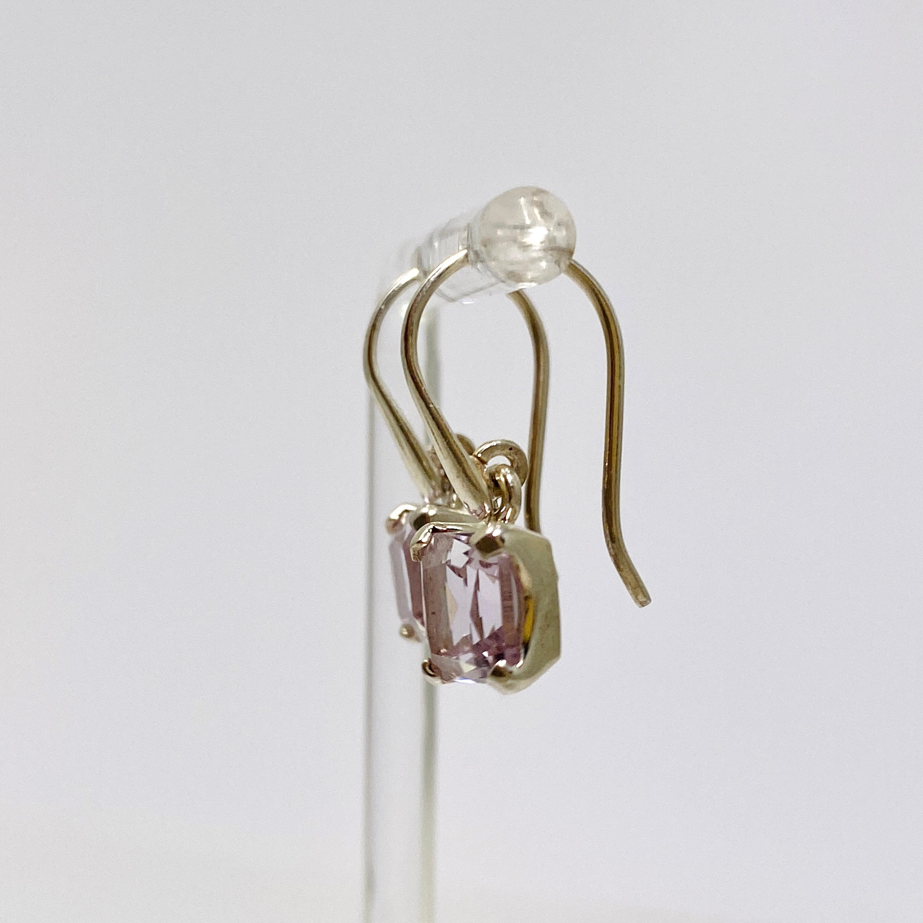 Amethyst Square Faceted Stud Earrings for Women - 925 Sterling Silver Dainty Jewelry - Perfect for Everyday Wear, Office & Special Occasions