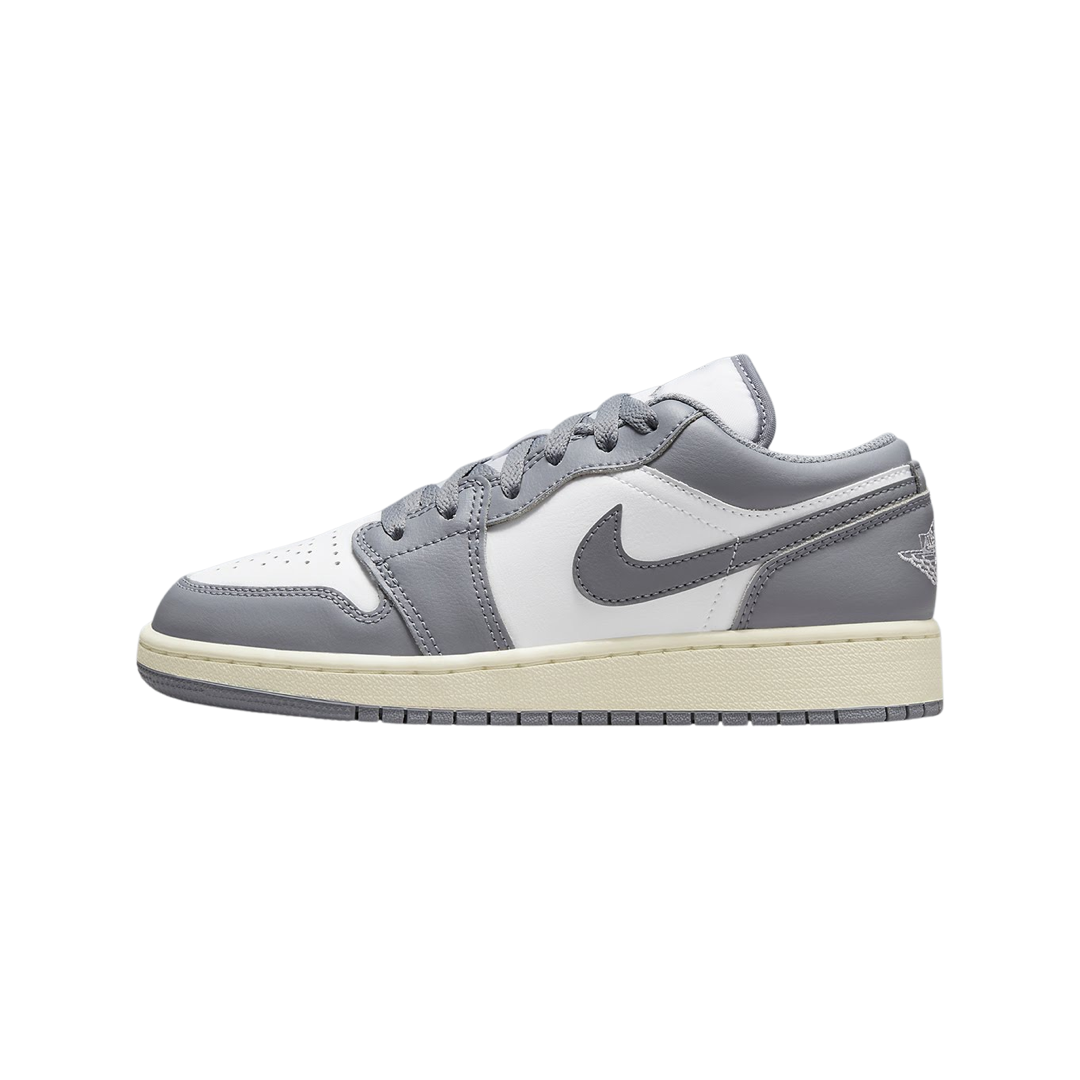 Air Jordan 1 Low GS Sneakers - Stealth White Sail Colorway - Comfortable Basketball Shoes for Kids - Perfect for School, Sports & Casual Wear