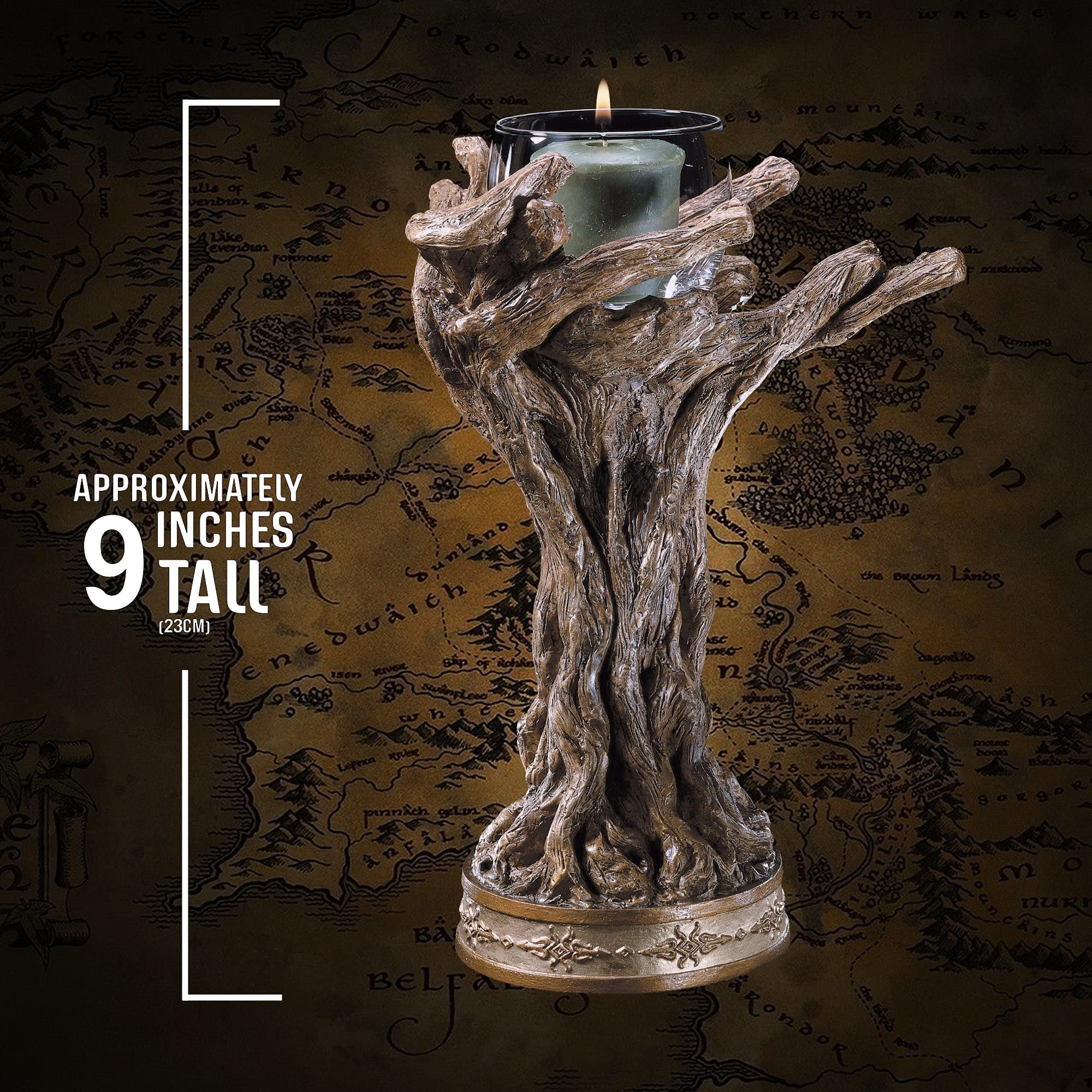 The Noble Collection Gandalf The Grey Votive Candle Holder - Lord of The Rings Collectible for Home Decor, Gift for Fantasy Fans & Movie Lovers - Perfect for Halloween, Christmas Decorations & Themed Parties