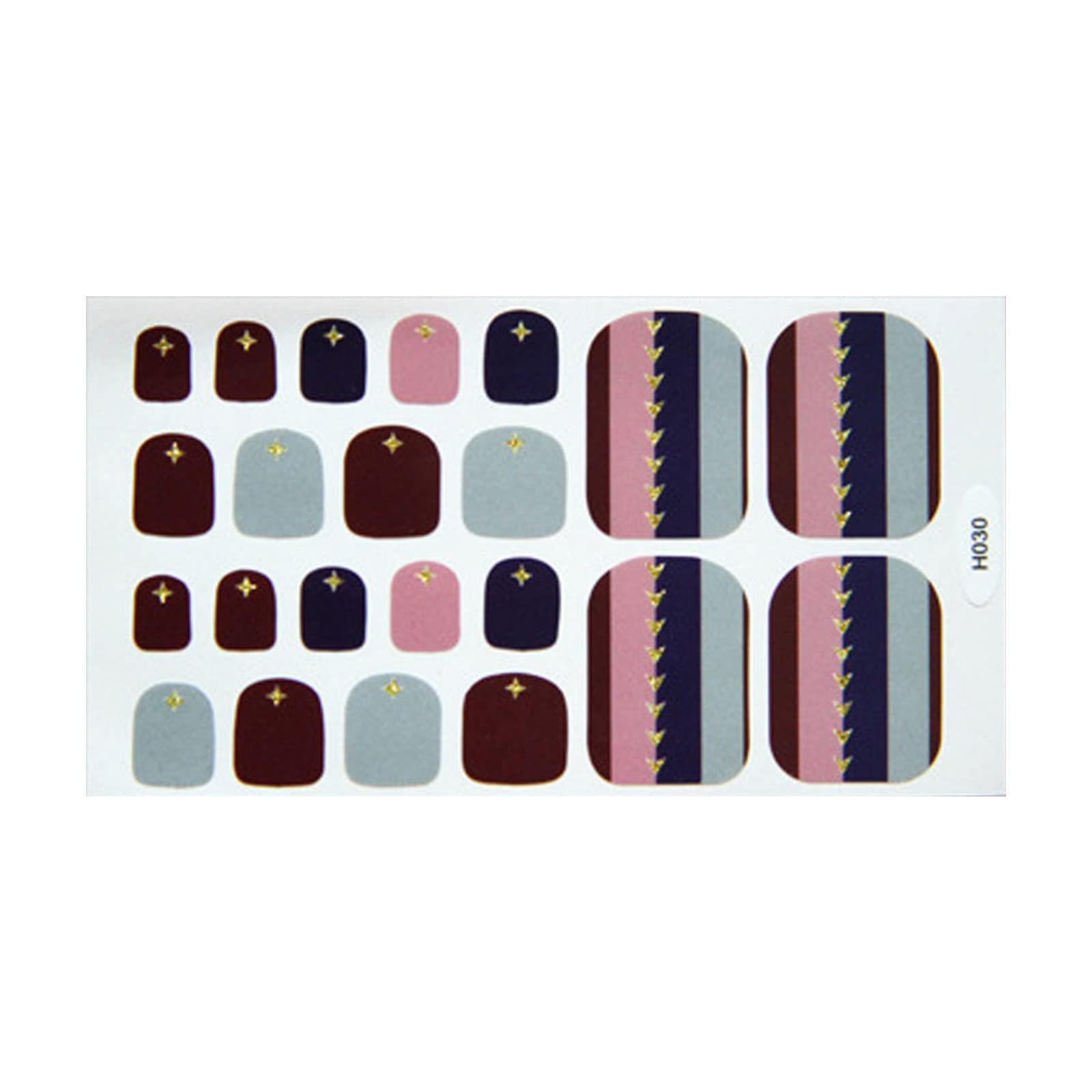 Waterproof Nail Stickers for Women - DIY Nail Art Decals & Foot Stickers - Perfect for Pedicures, Manicures & Nail Salon Decorations