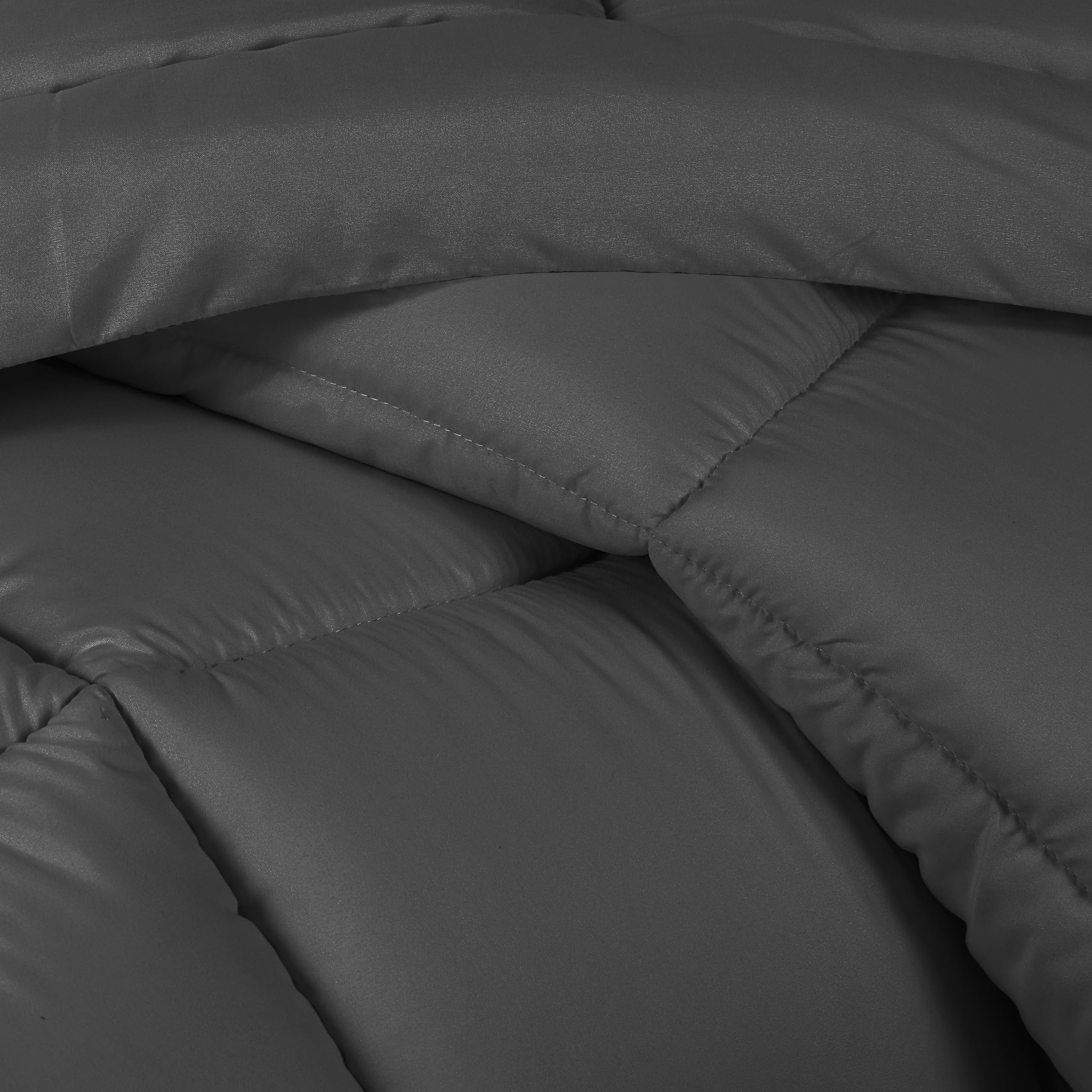 Utopia Bedding Queen Size Comforter Set - 2 Pillow Shams, Down Alternative Grey Bedding Set | Soft, Comfortable & Machine Washable | Perfect for Master Bedroom, Guest Room & Cozy Home Decor