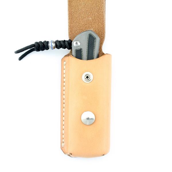 Chris Reeve Leather Belt Sheath Tan - Premium Knife Sheath for EDC & Outdoor Activities - Hunting, Camping & Survival Gear Accessory